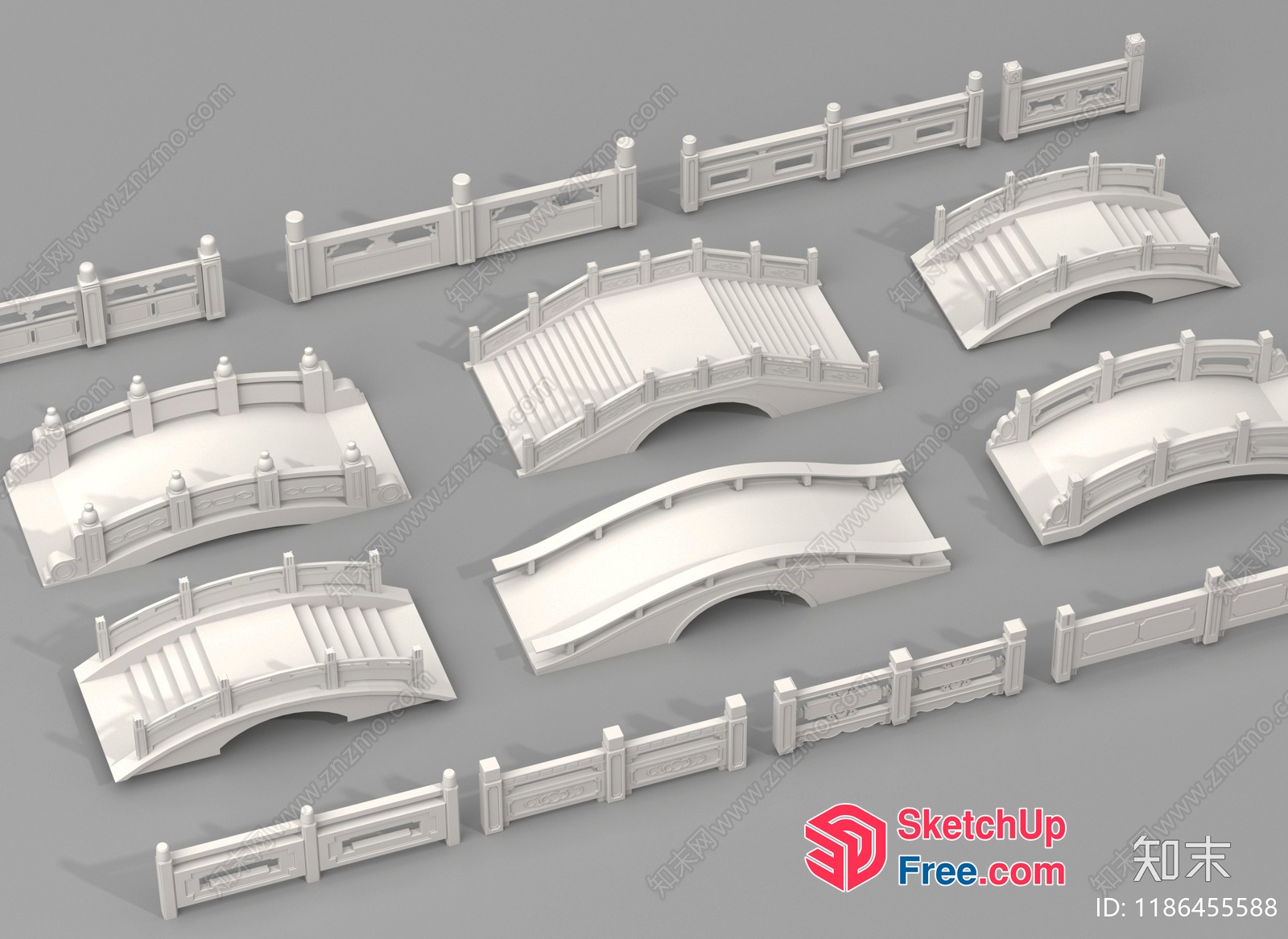 3D Models Of Traditional Japanese Bridges 3D SketchUp File