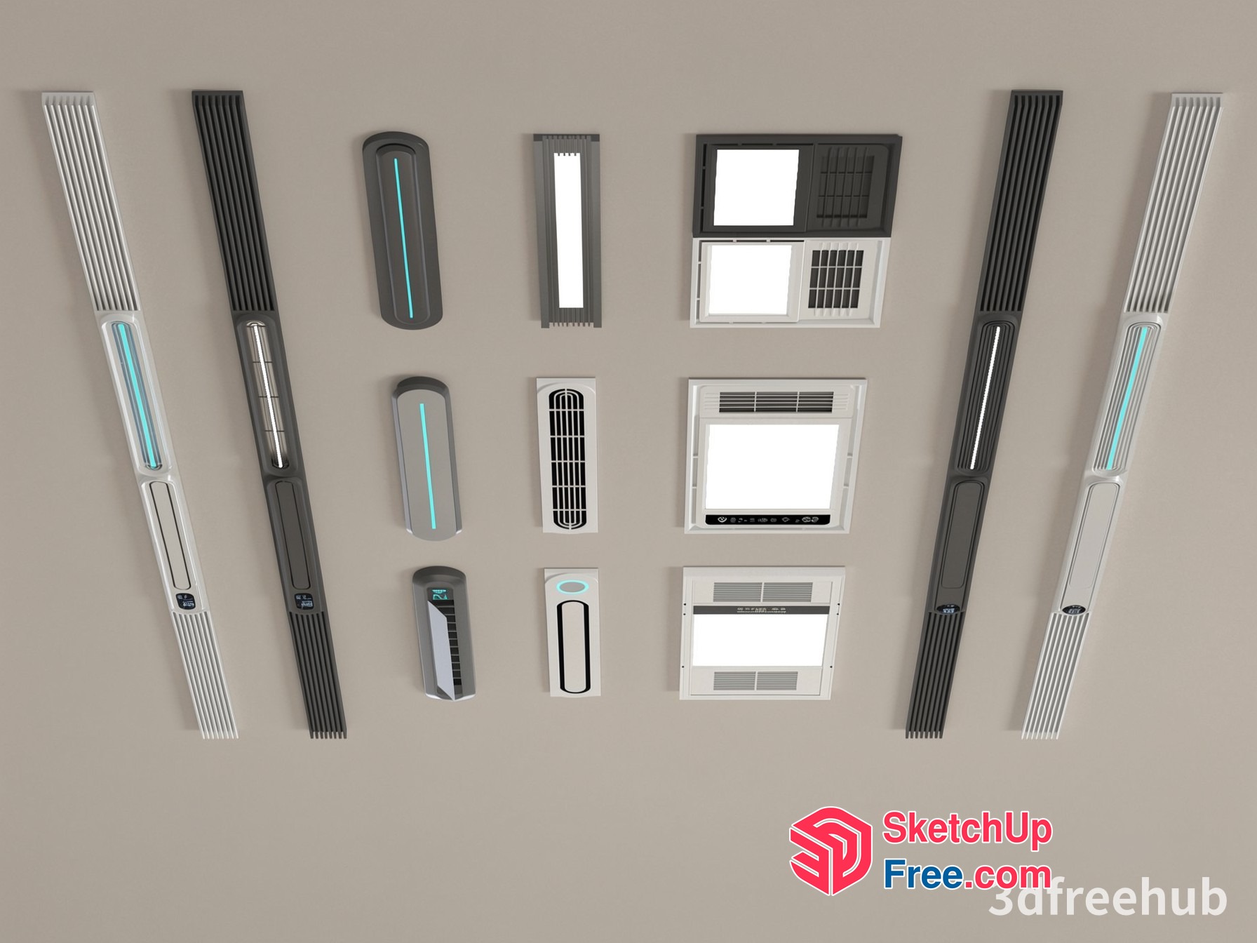 Modern Architectural Elements And Decorations 3D SketchUp File