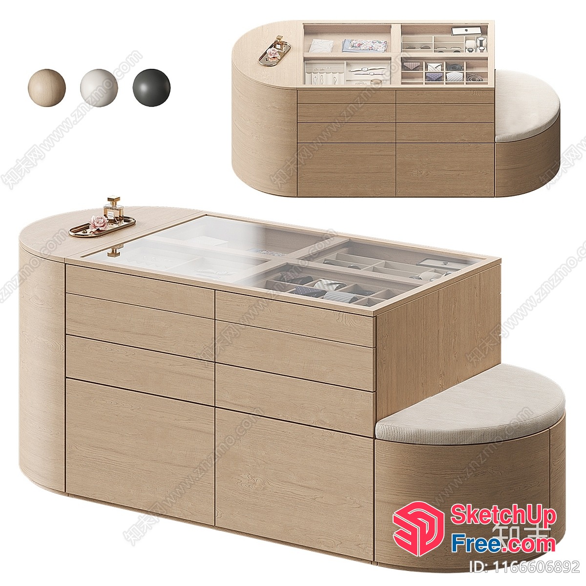 Modern Minimalist Storage Furniture 3D SketchUp File