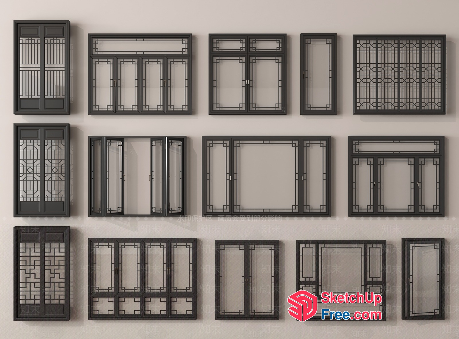 Decorative Window Frames 3D SketchUp File