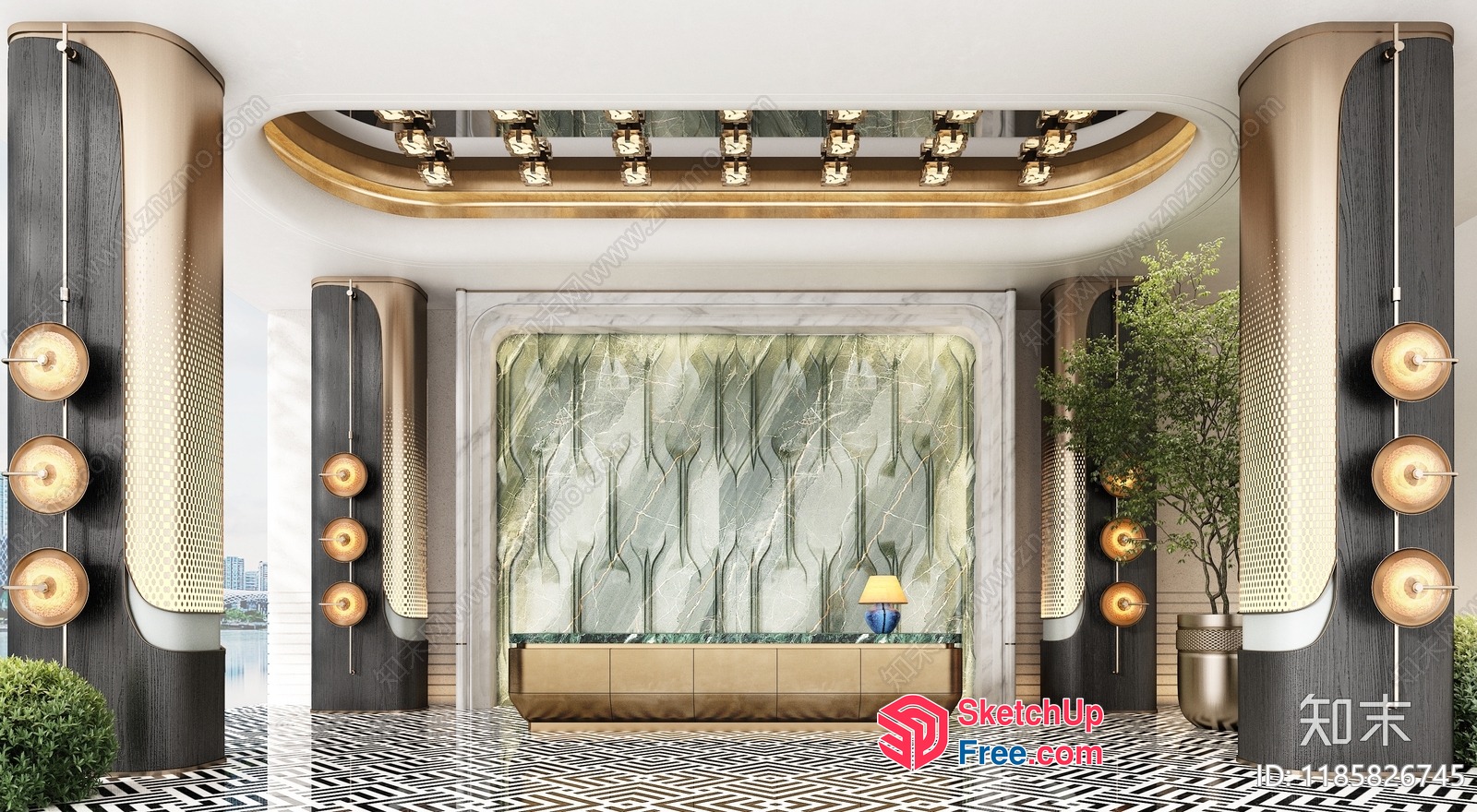 Elegant And Sophisticated Luxury Interior Design 3D SketchUp File