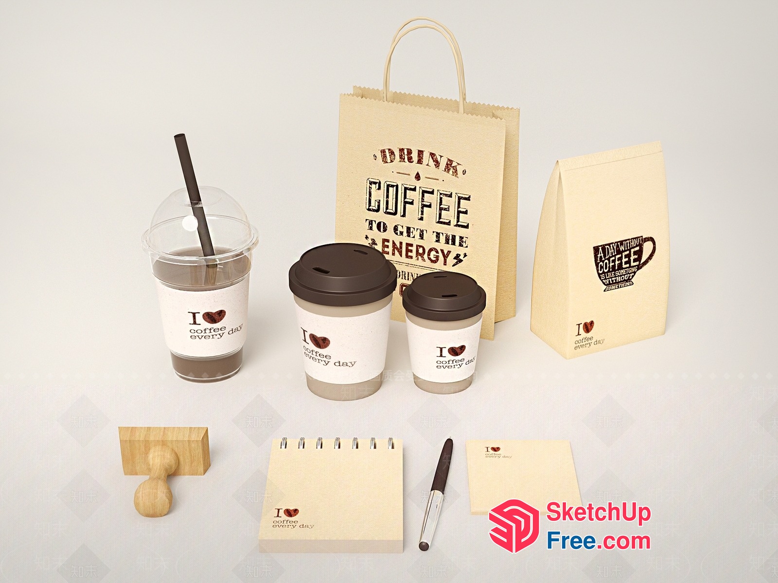 Coffee Shop Interior Decor 3D SketchUp File