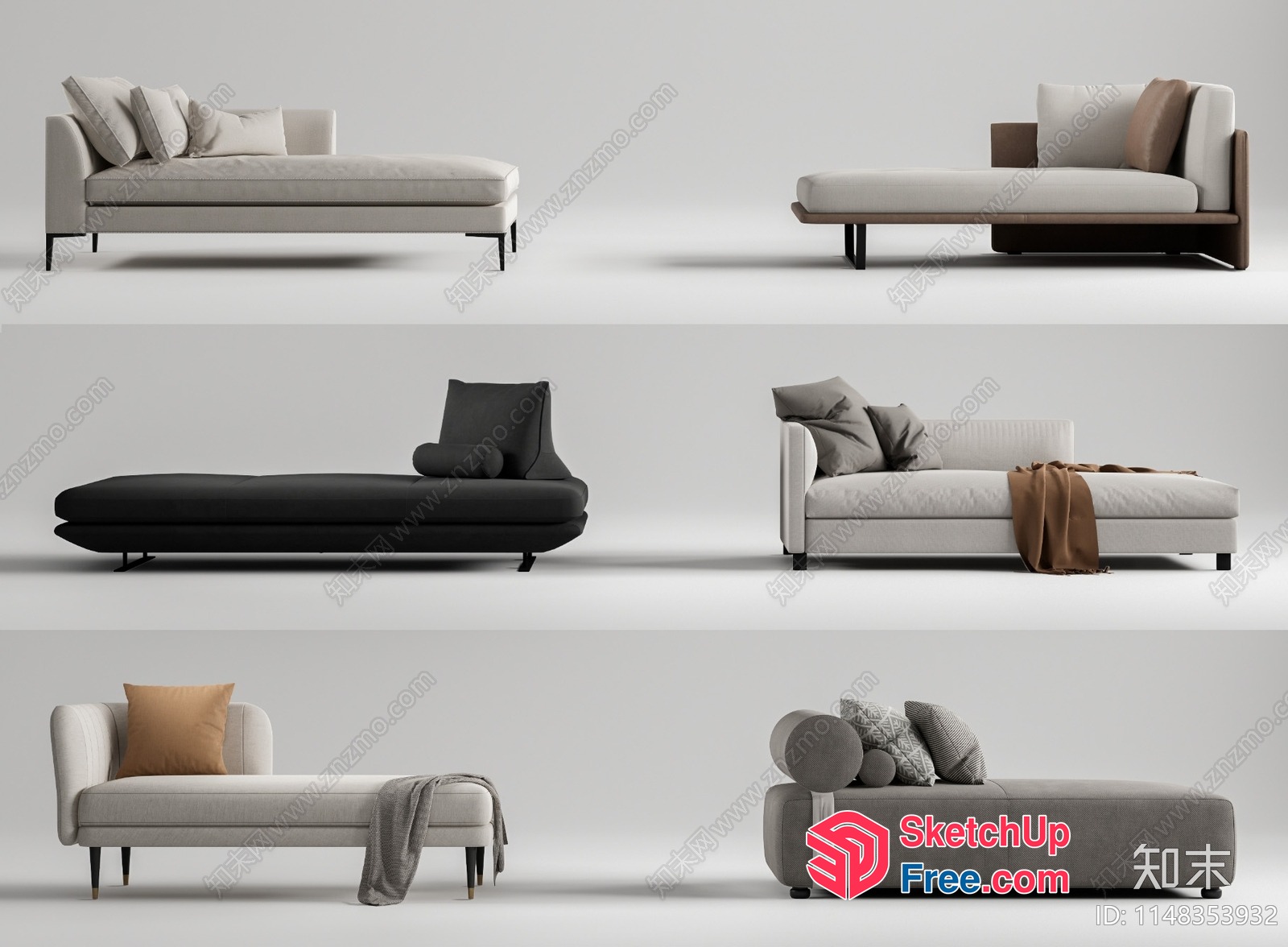 Modern Sofa Furniture Collection 3D SketchUp File