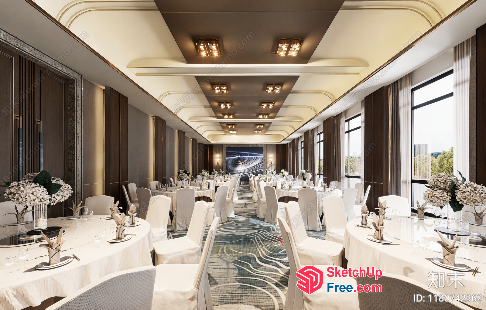 Elegant And Luxurious Conference Room Interior 3D SketchUp File