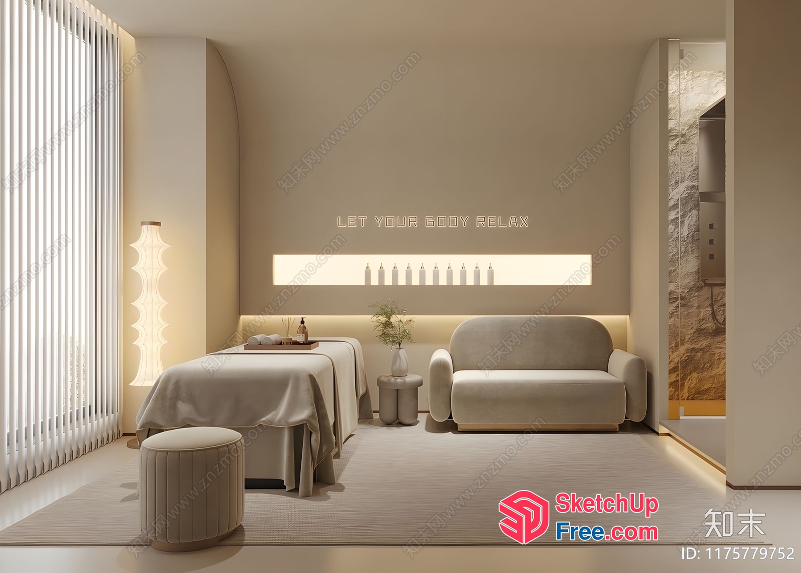 Serene Spa Oasis 3D SketchUp File