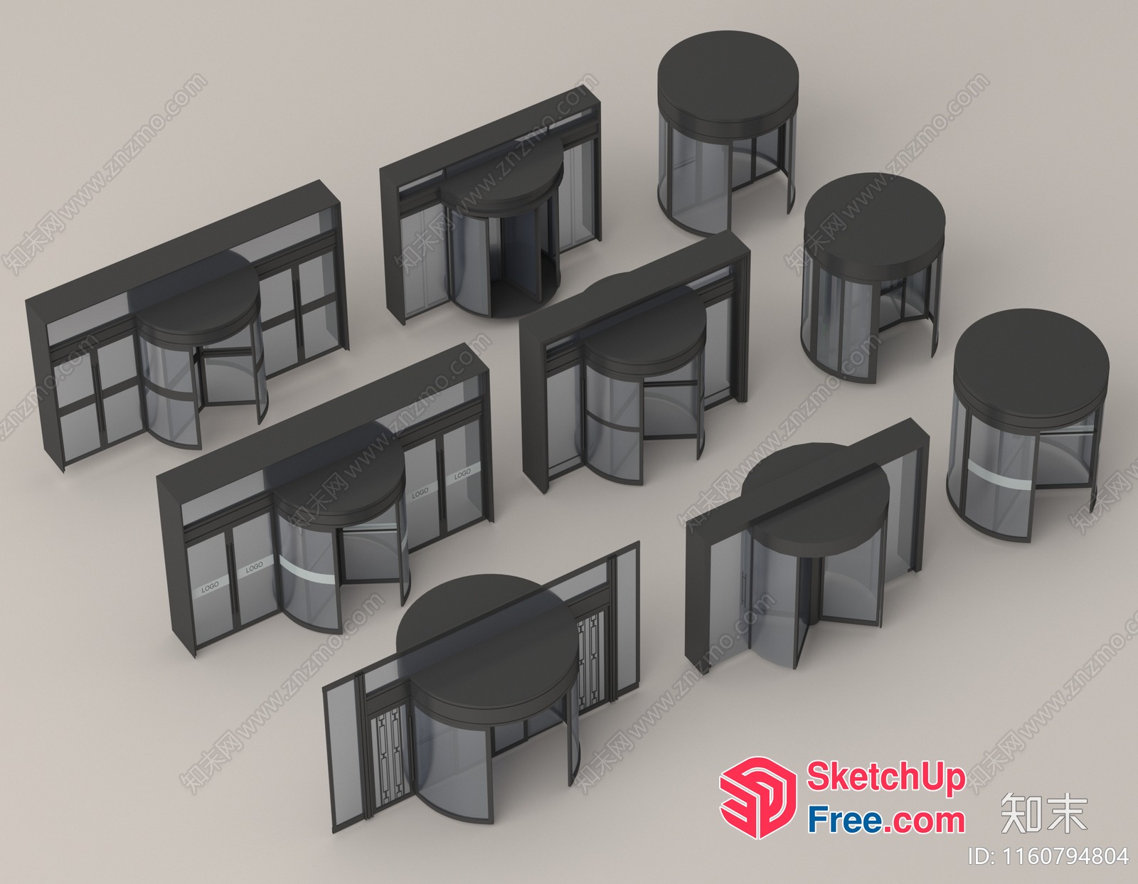 3D Model Of A Modern Building With Elevators 3D SketchUp File