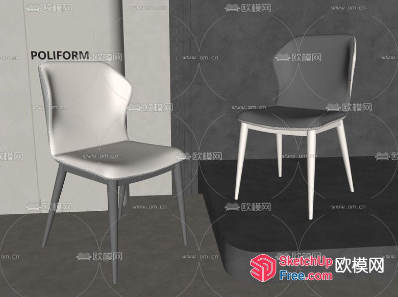 Poliform Chairs 3D SketchUp File