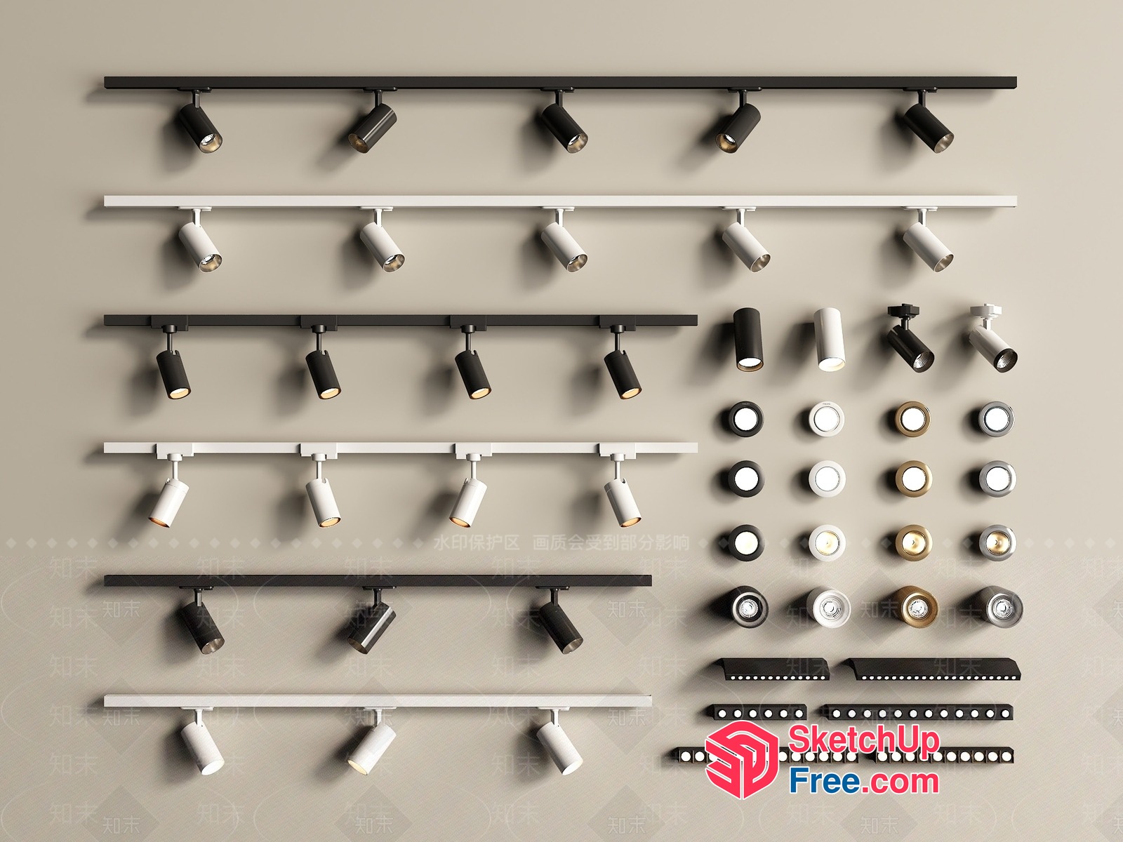 Modern Lighting Fixtures 3D SketchUp File