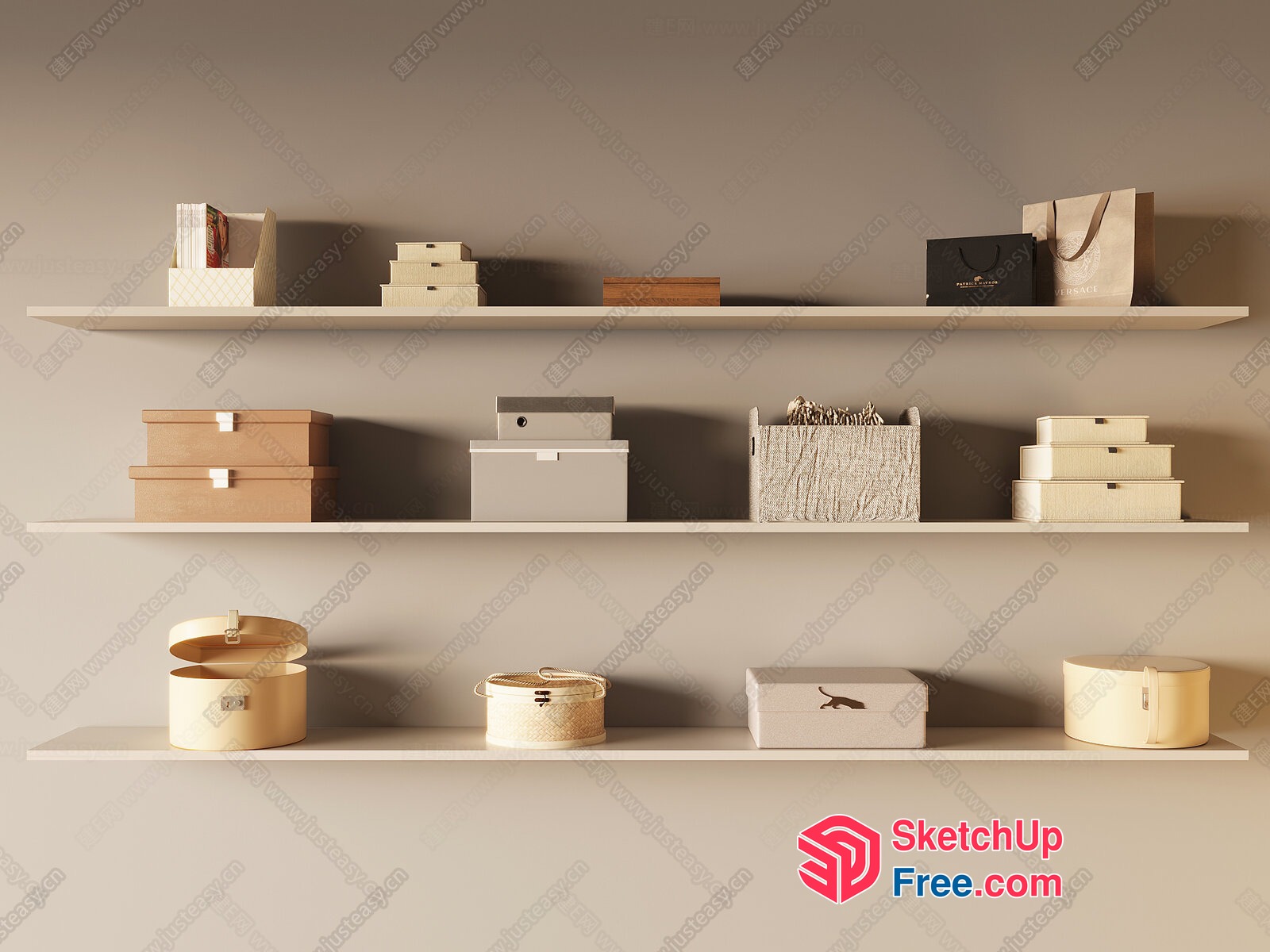 Simple Yet Elegant Storage Solutions For Modern Living 3D SketchUp File