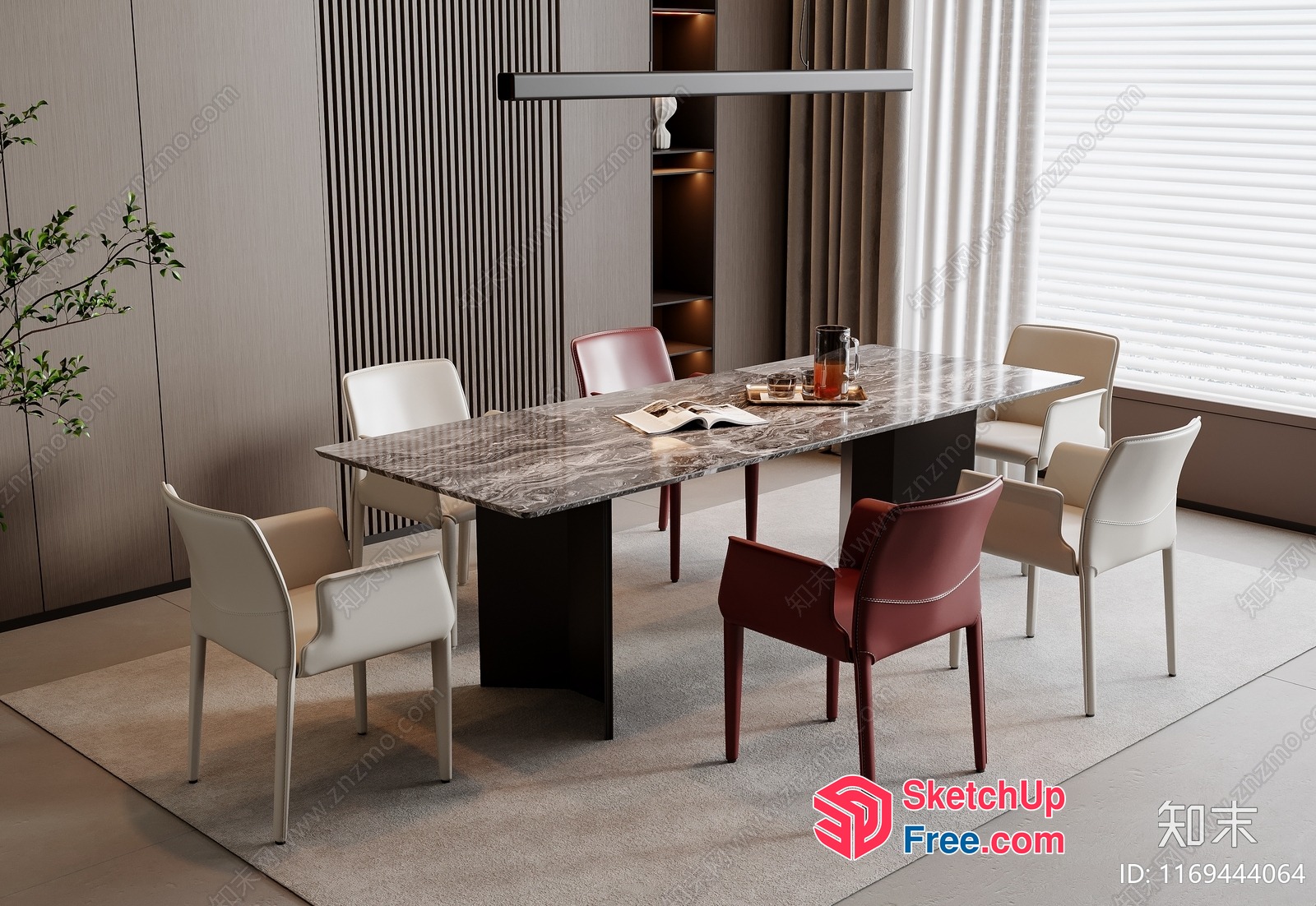 Elegant Modern Office Space 3D SketchUp File