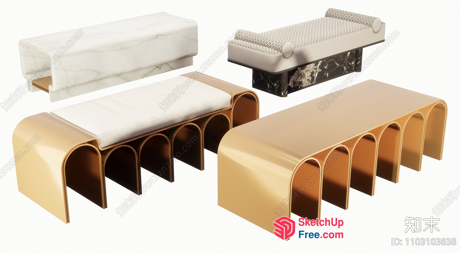 Modern Sofa Furniture Collection 3D SketchUp File