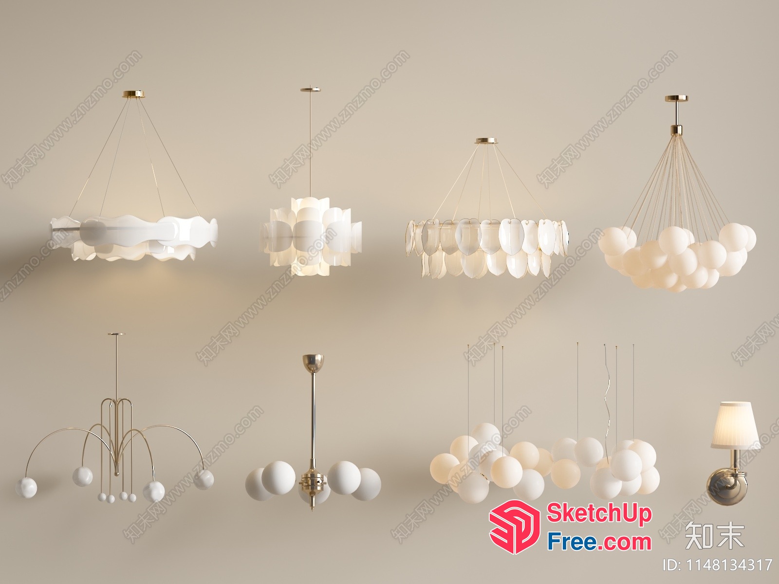 Modern Chandelier Designs For Luxurious Ambiance 3D SketchUp File