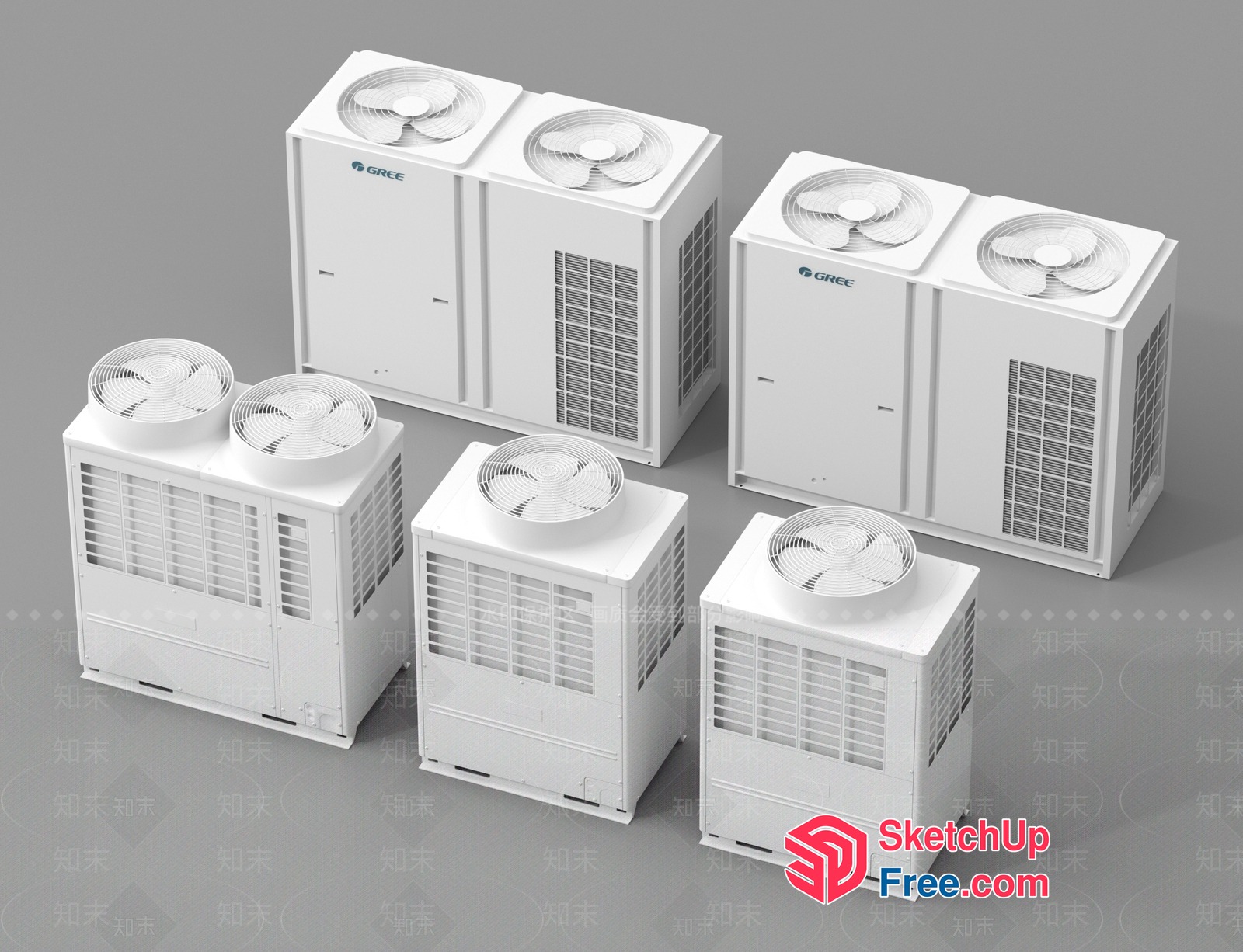 Gree Air Conditioning Units 3D SketchUp File