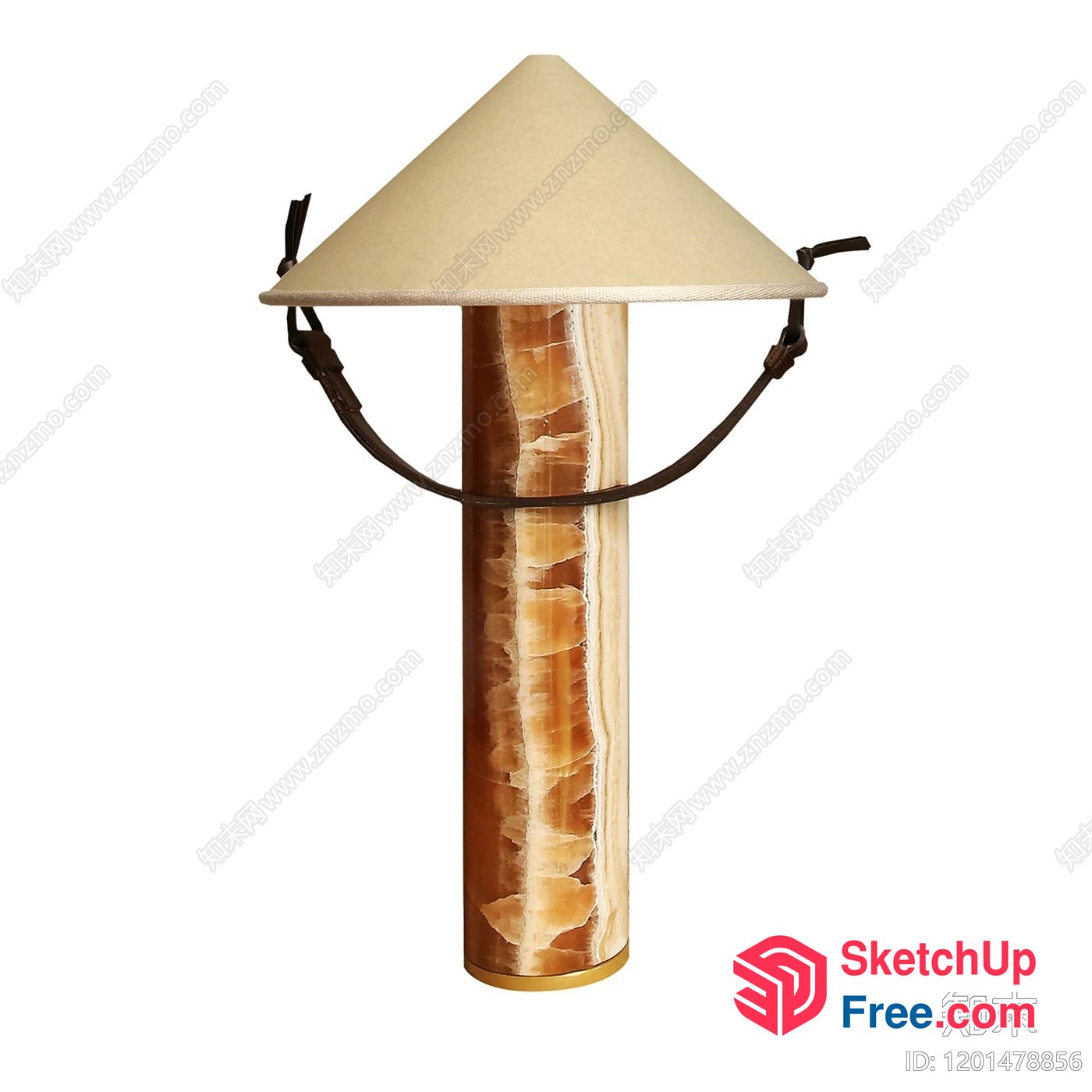Pillar With A Wide Brimmed Hat 3D SketchUp File