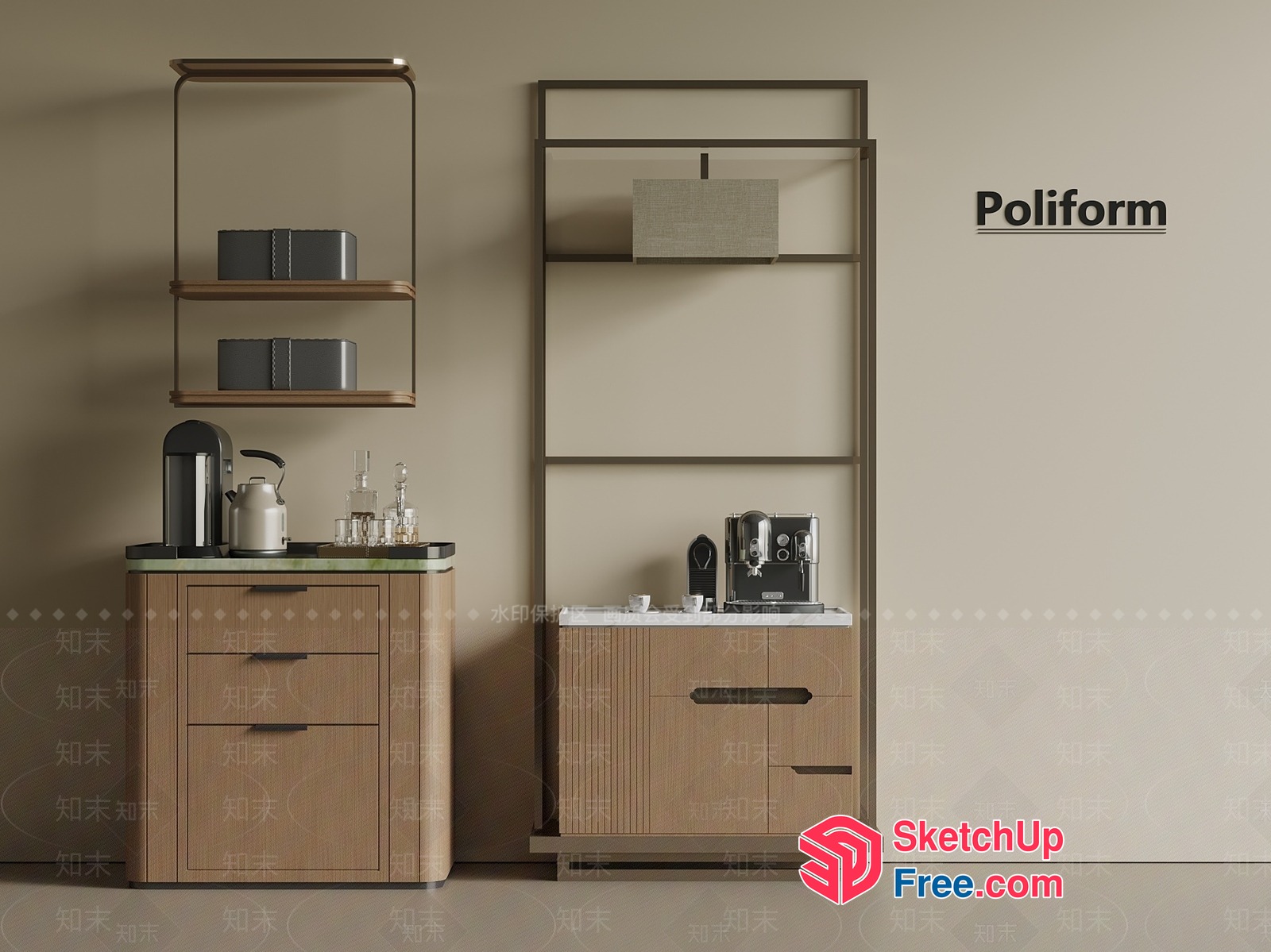 Poliform Furniture Collection 3D SketchUp File