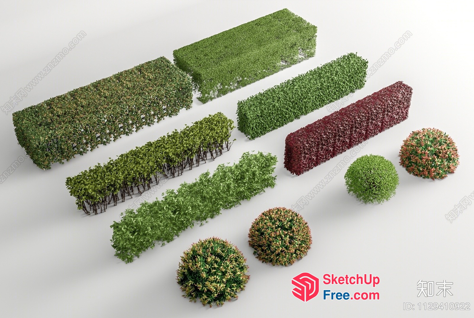 Decorative Hedges And Shrubs For Outdoor Spaces 3D SketchUp File