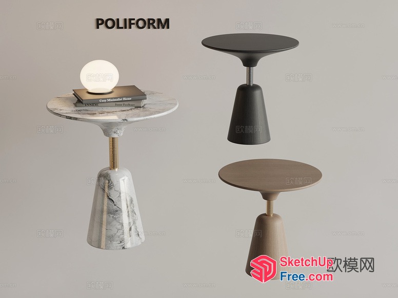Modern Minimalist Side Table 3D SketchUp File