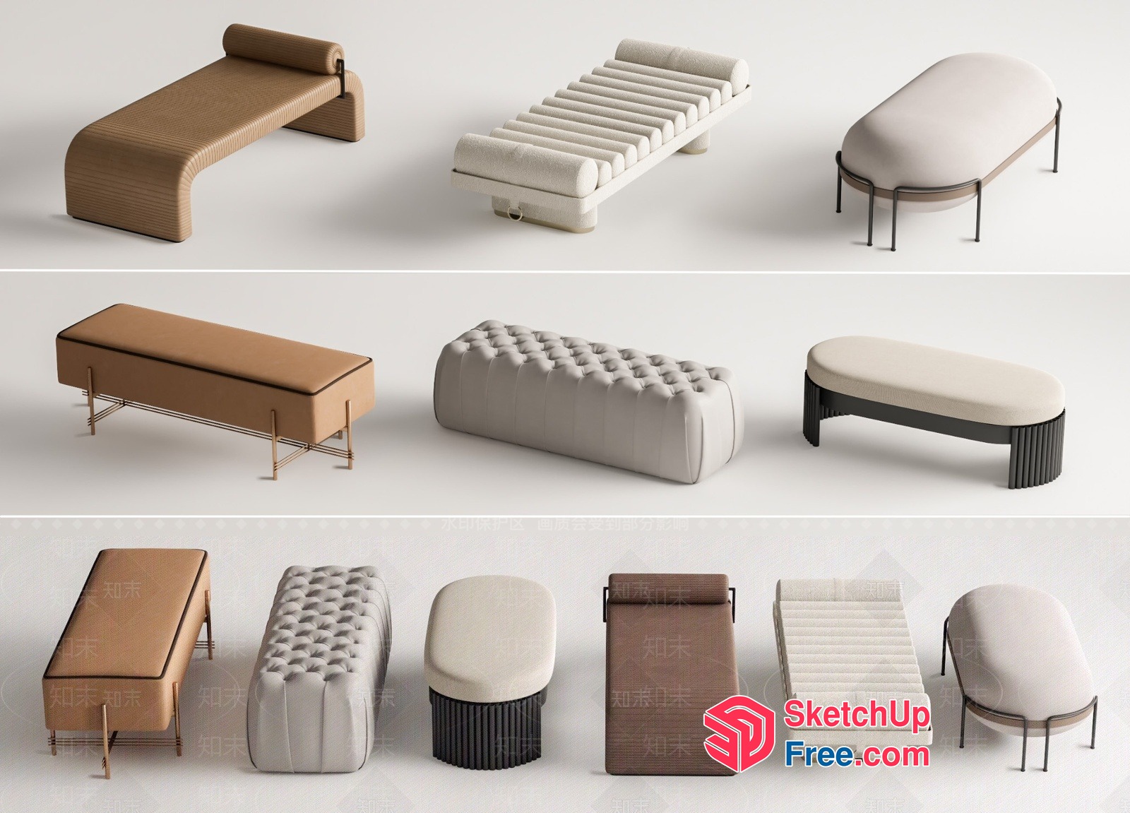 Modern Furniture Collection 3D SketchUp File