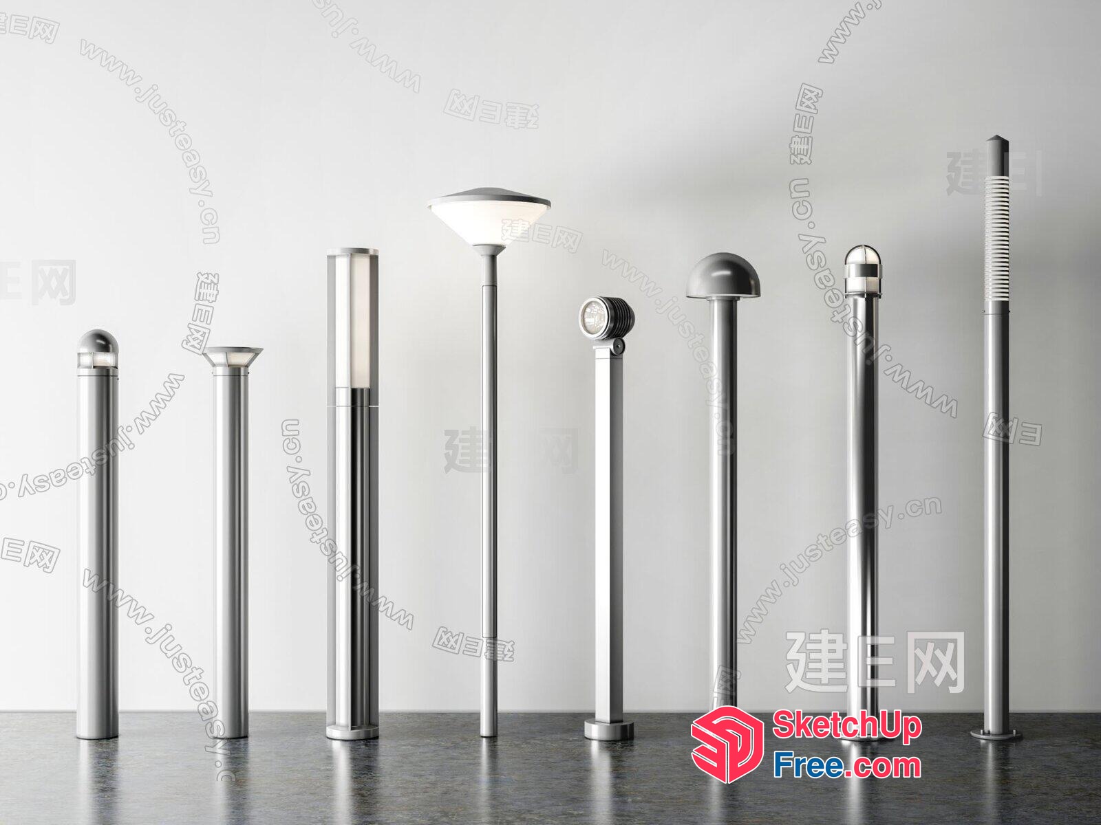 Pillars Of Light And Shadow 3D SketchUp File
