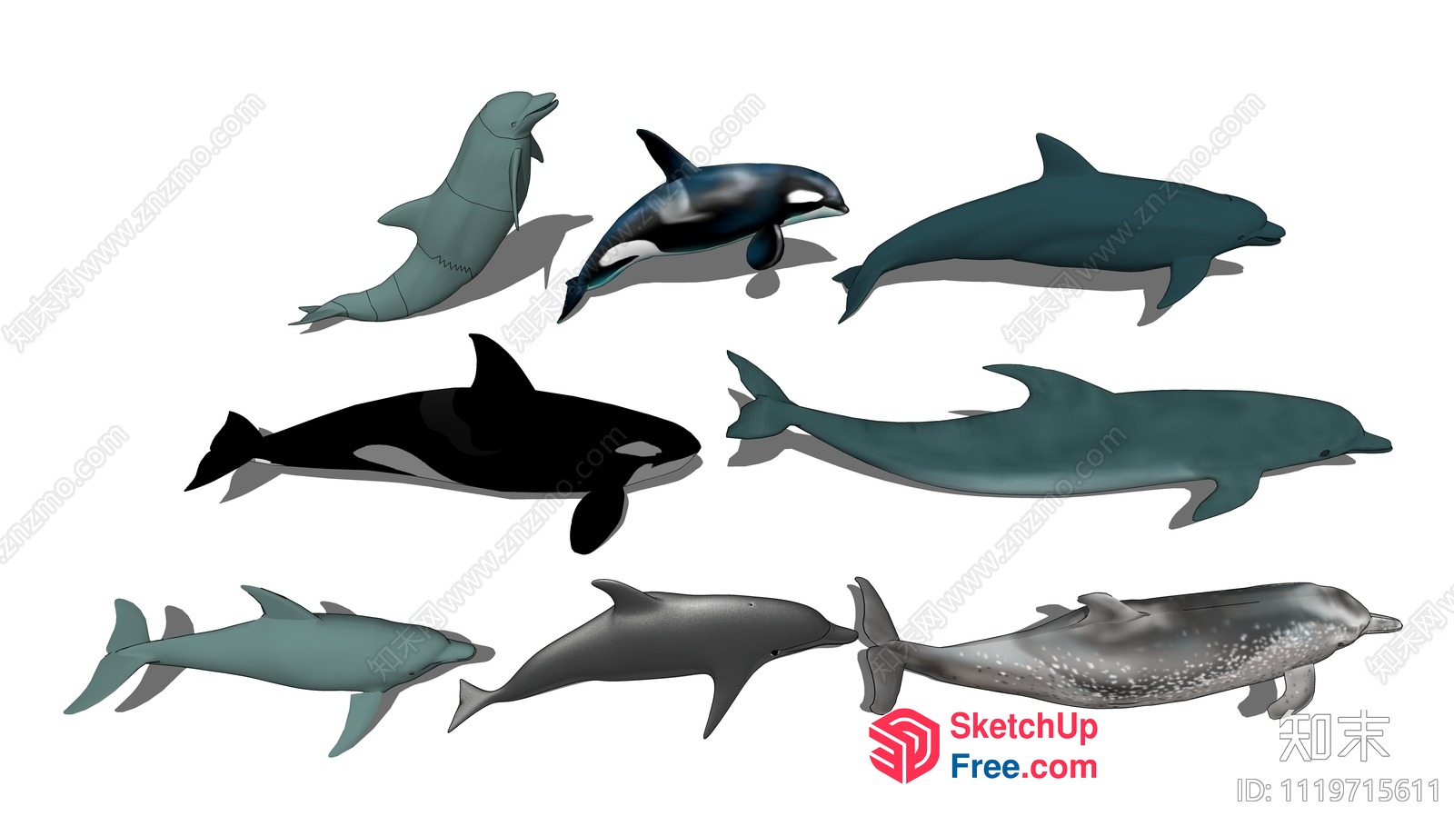 Oceanic Creatures 3D SketchUp File