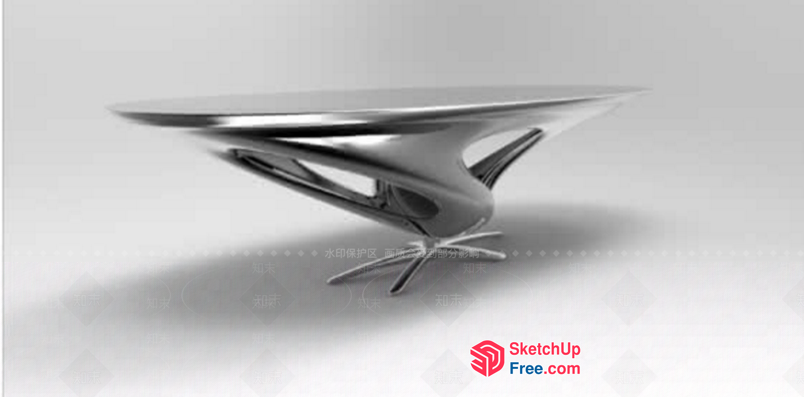 Sleek And Modern Furniture Piece 3D SketchUp File