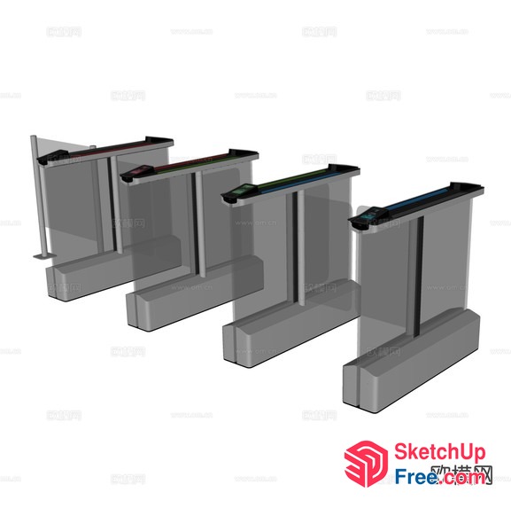 3D Rendering Of Glass Curtain Wall 3D SketchUp File