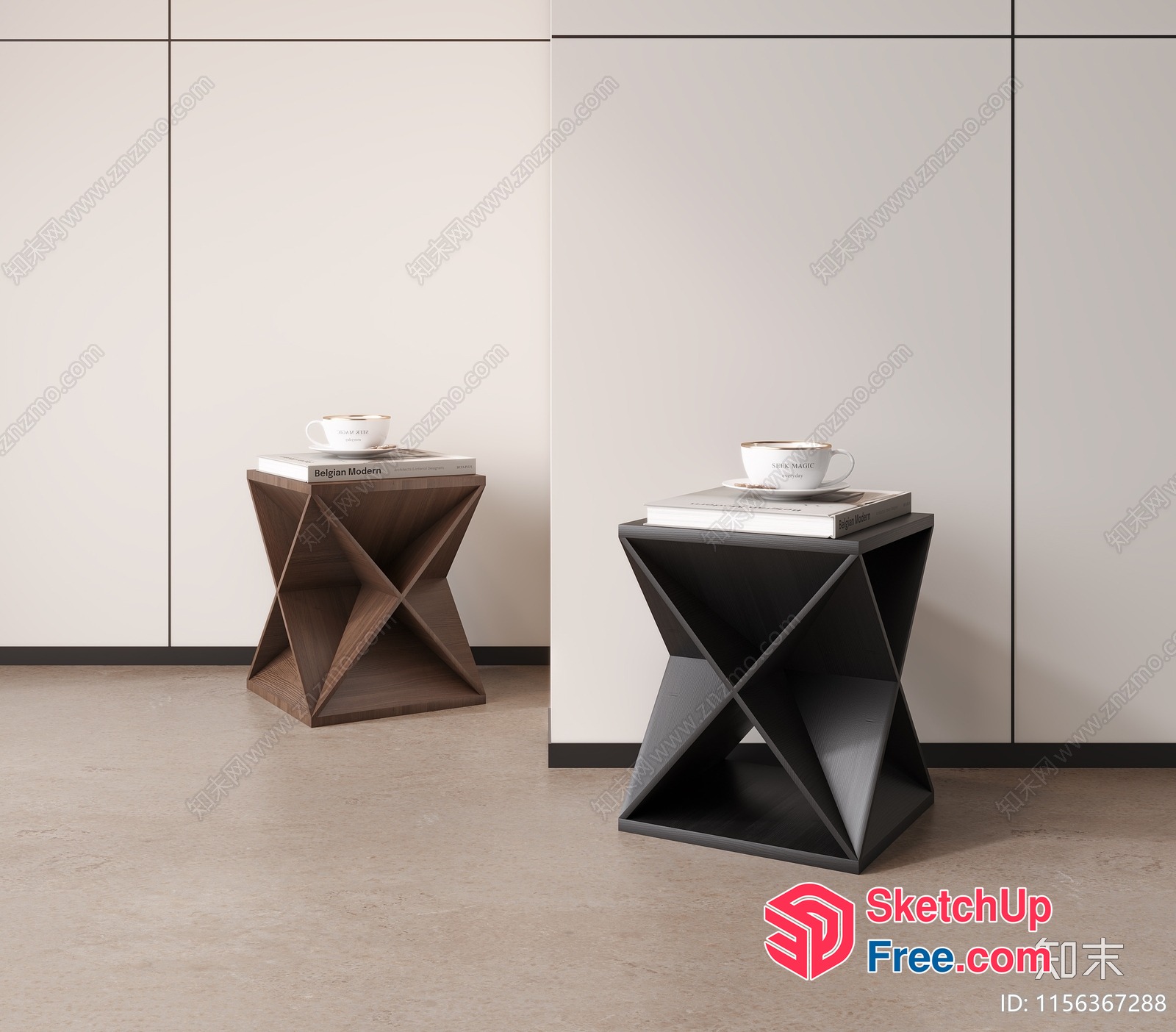 Modern Minimalist Furniture Collection 3D SketchUp File