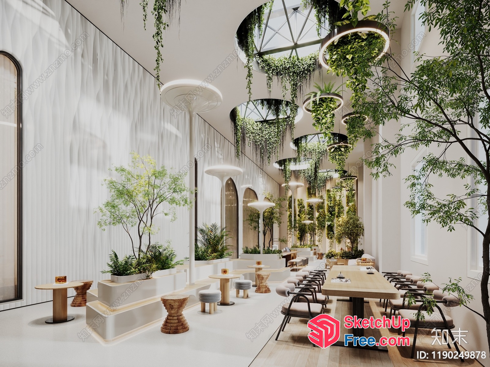 Elegant And Modern Restaurant Interior 3D SketchUp File