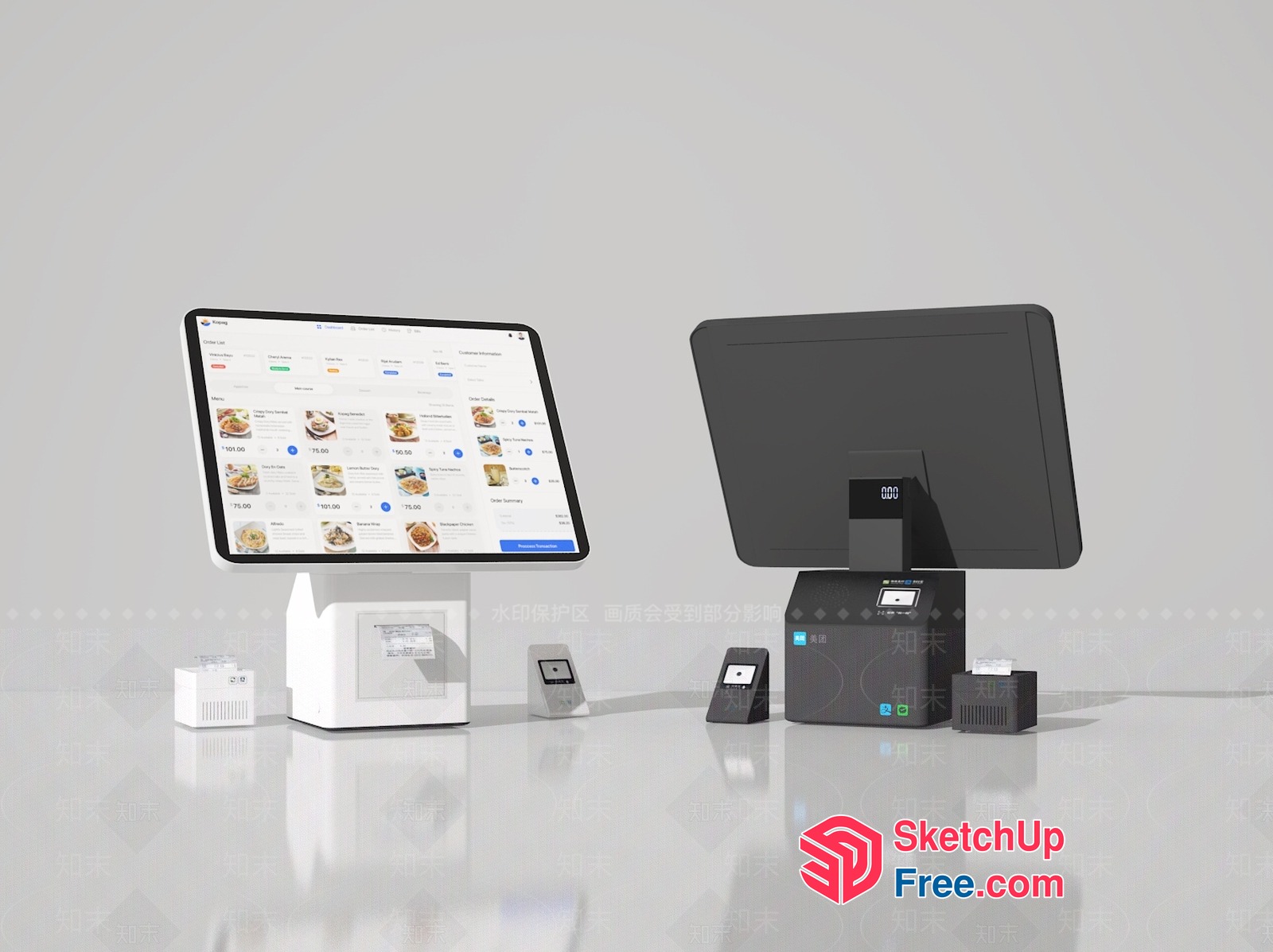 Computerized Point Of Sale System For Retail Stores 3D SketchUp File