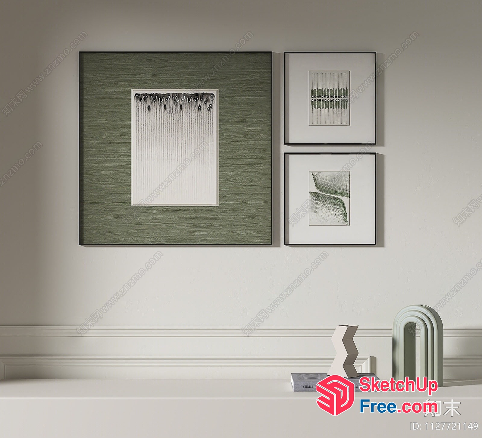 Elegant And Modern Decorative Wall Art Collection 3D SketchUp File