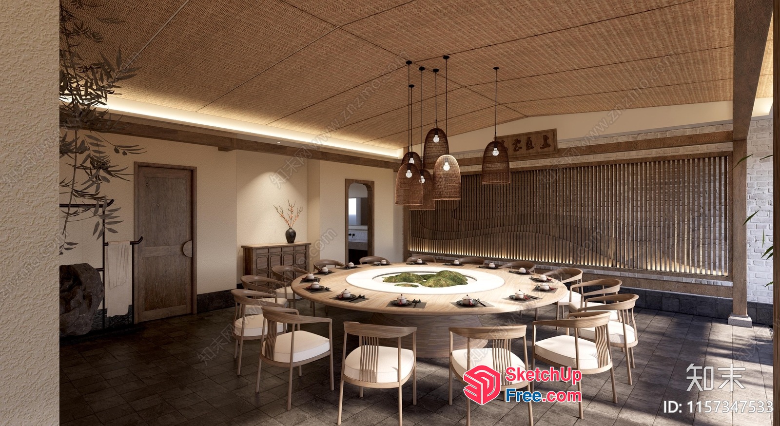 Elegant Dining Room With A Modern Twist 3D SketchUp File