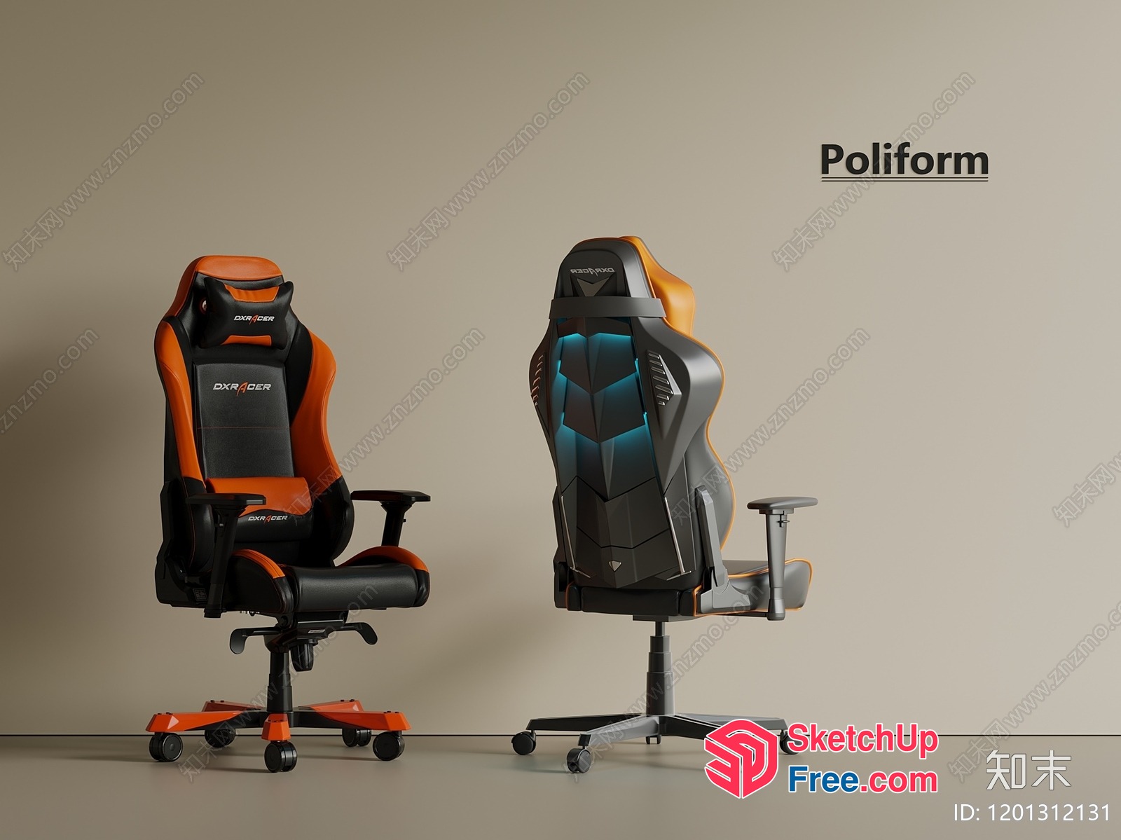 Modern Office Chair Collection 3D SketchUp File