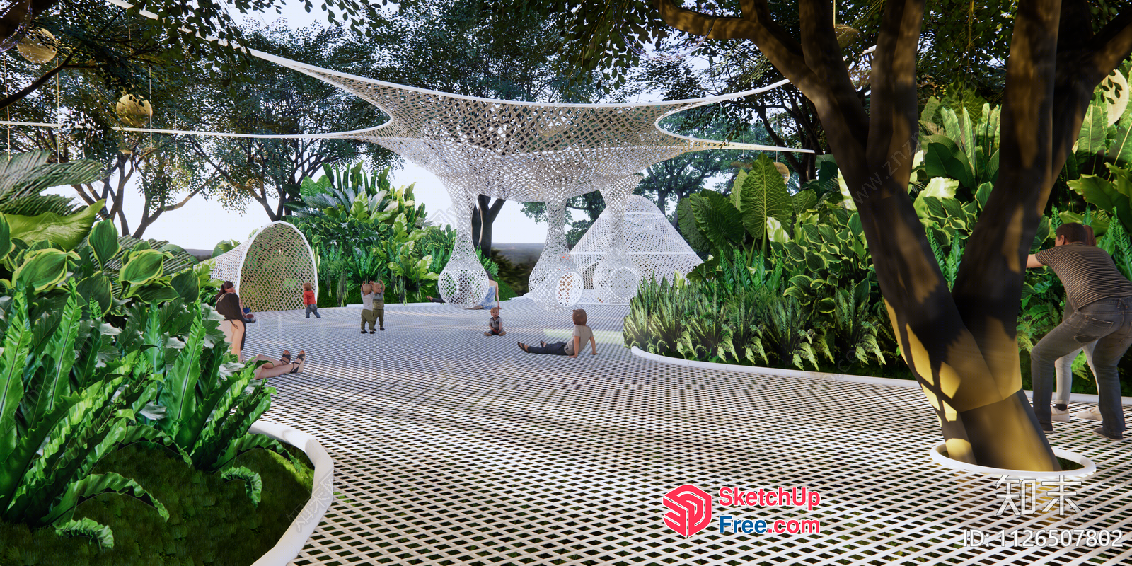 Serene Outdoor Oasis 3D SketchUp File