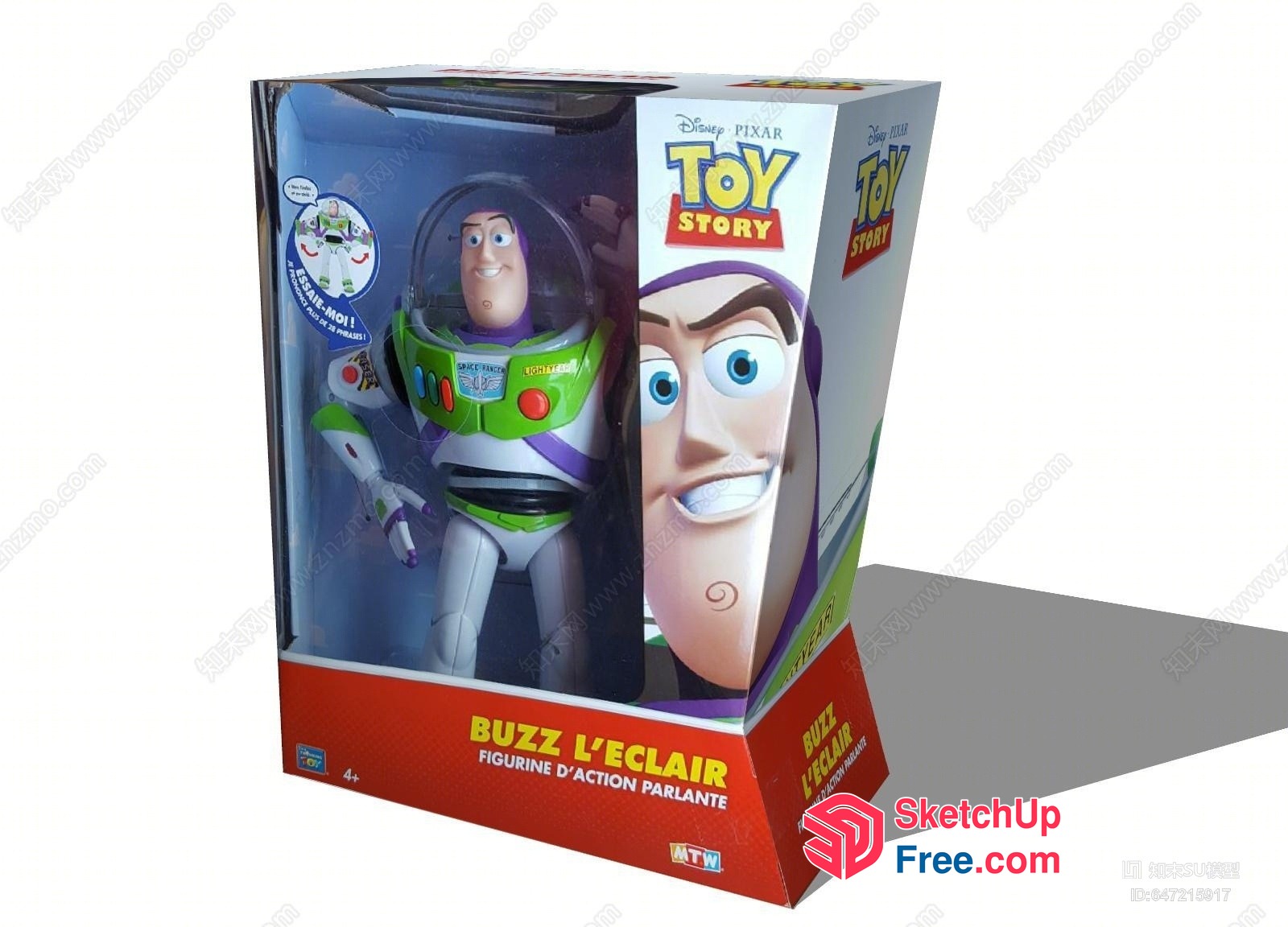 Buzz L'Eclair Toy Story Figurine 3D SketchUp File