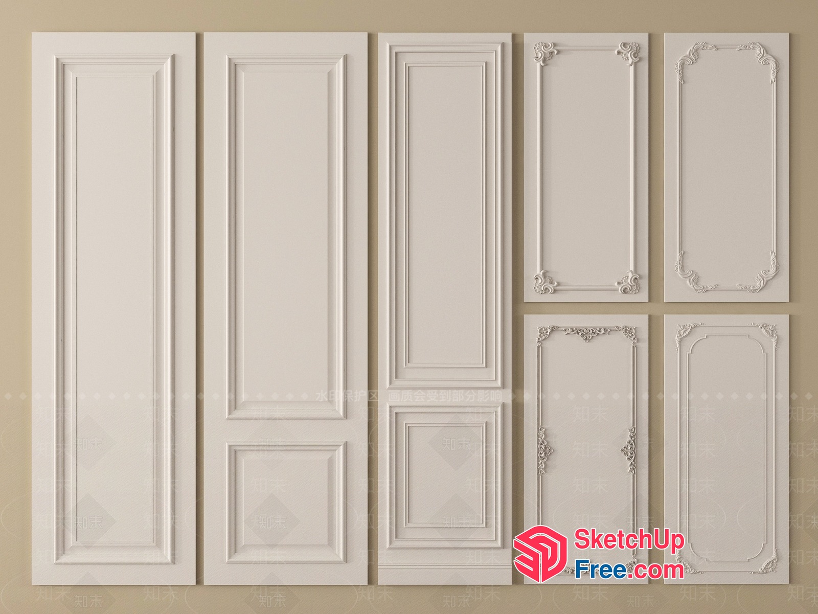 Classic Moulding Collection 3D SketchUp File