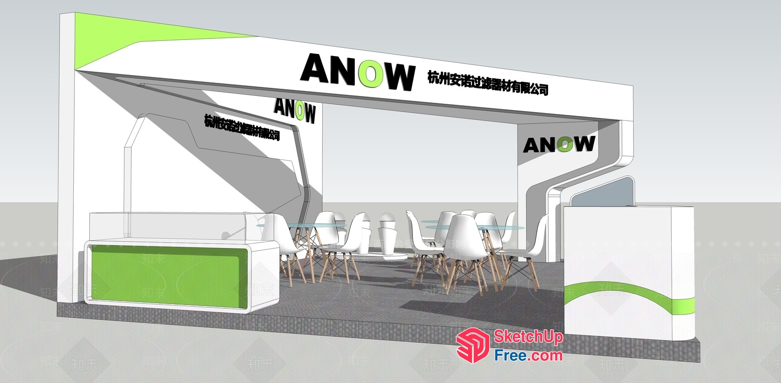 Anow Display Booth 3D SketchUp File