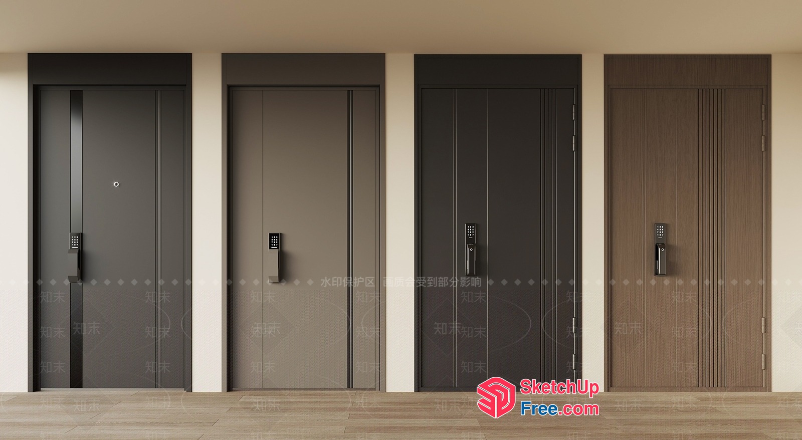 Elevator Doors With Modern And Sleek Design 3D SketchUp File