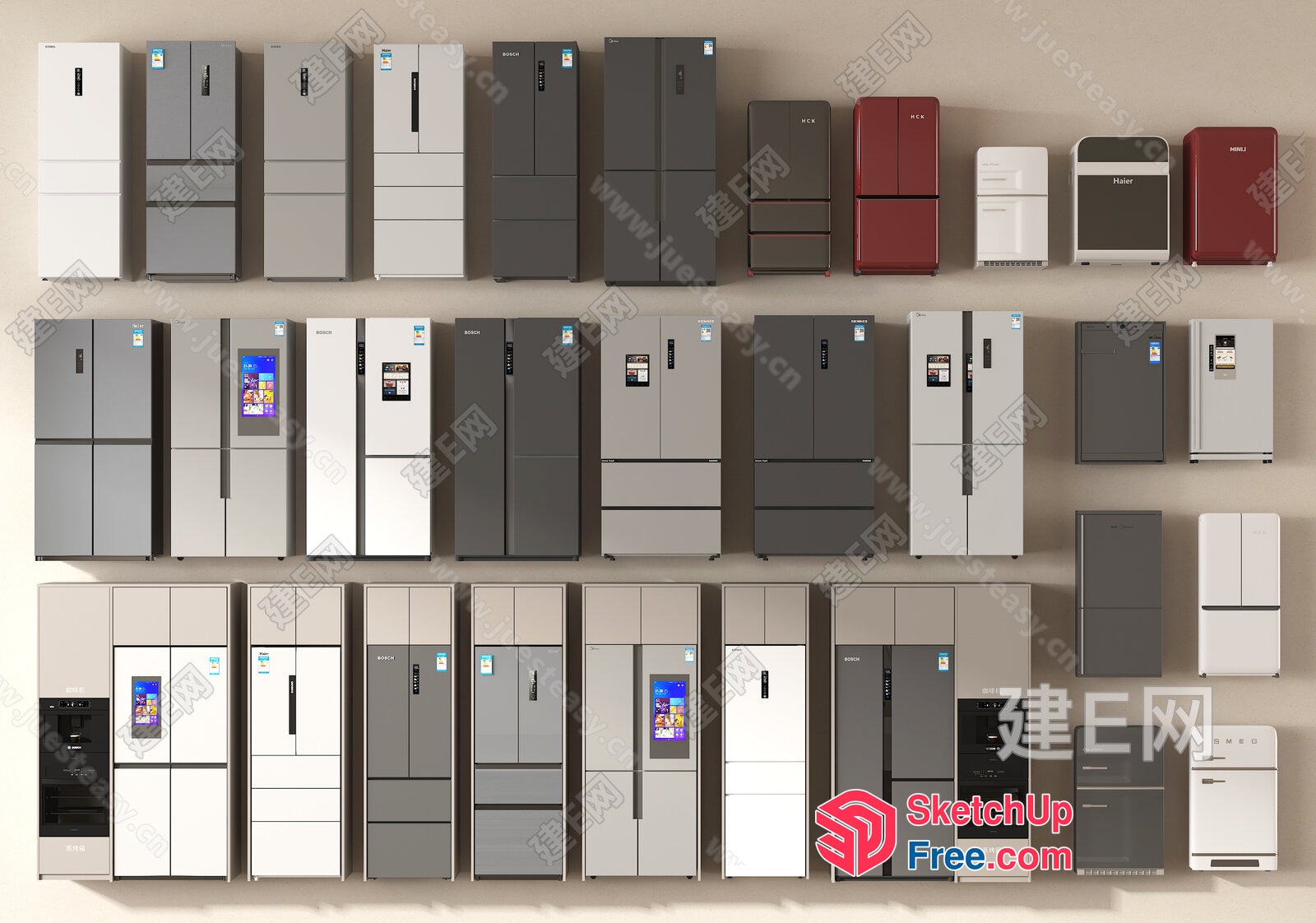 Refrigerator Display Showcase 3D SketchUp File