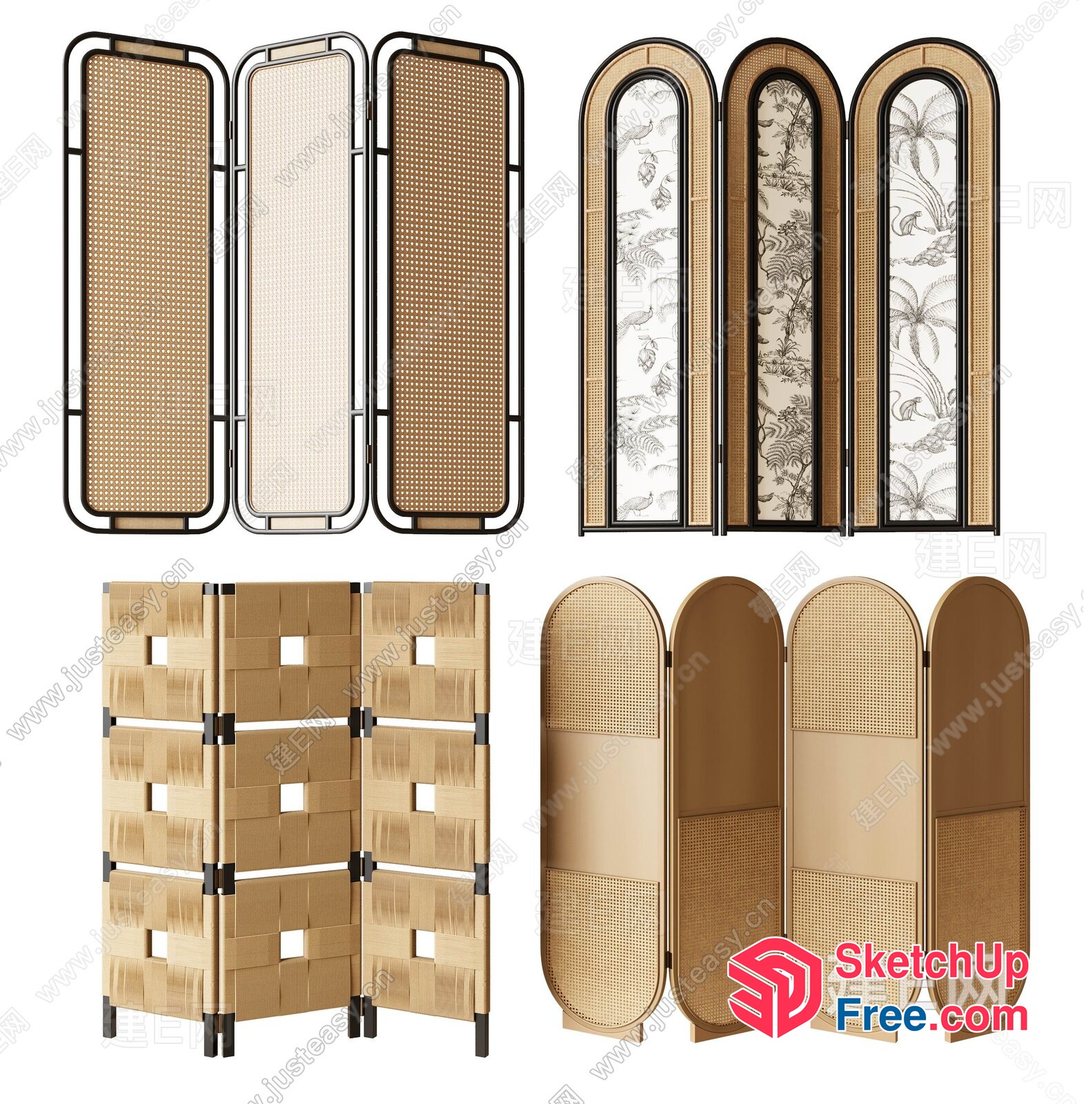 Rattan Room Dividers 3D SketchUp File