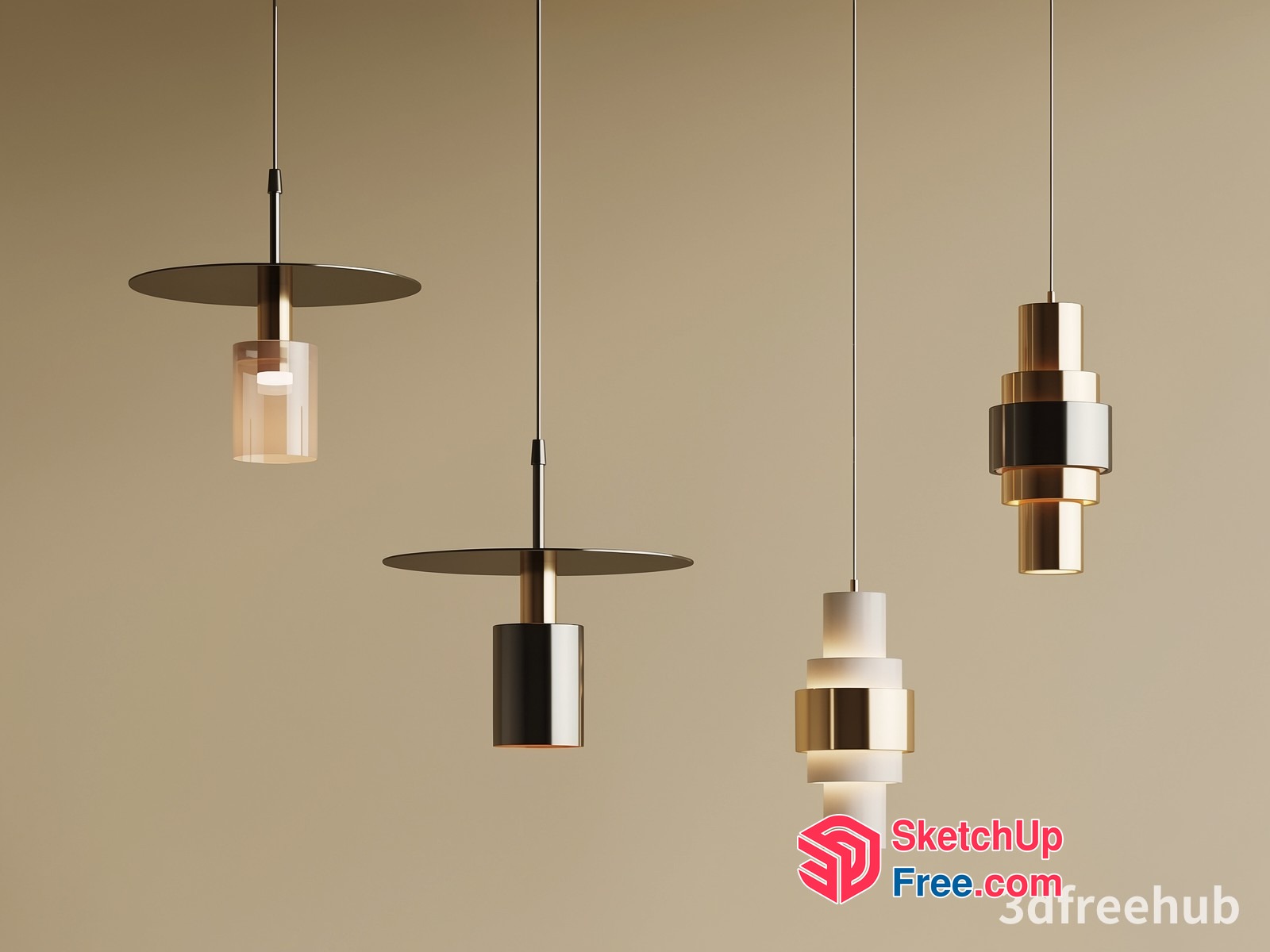 Modern Light Fixtures 3D SketchUp File