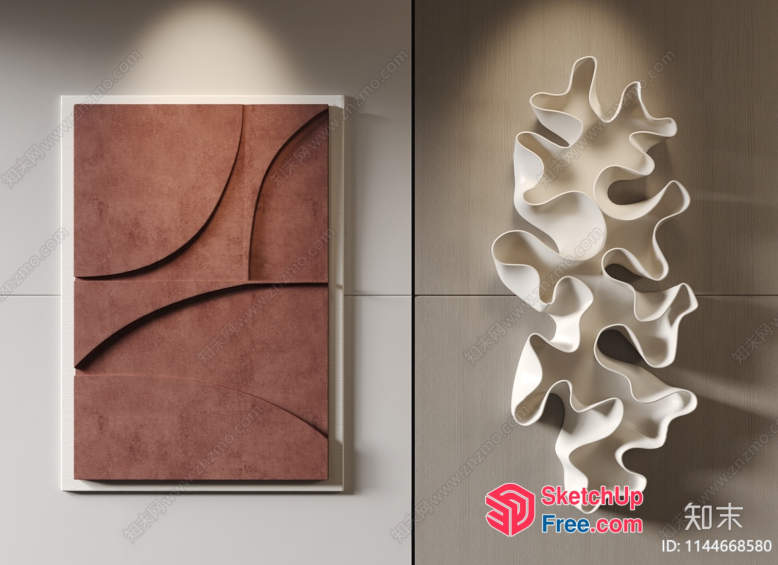 Modern Abstract Artwork 3D SketchUp File