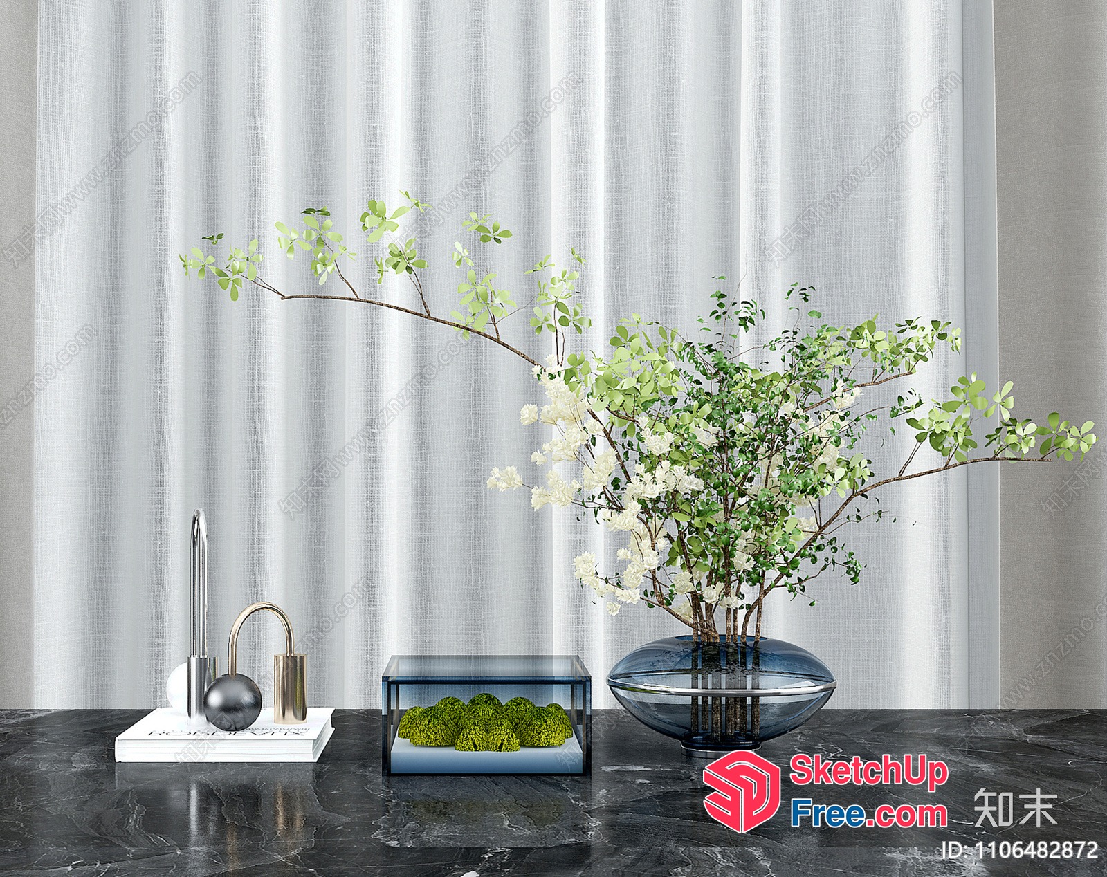 Modern Minimalist Interior Decor 3D SketchUp File
