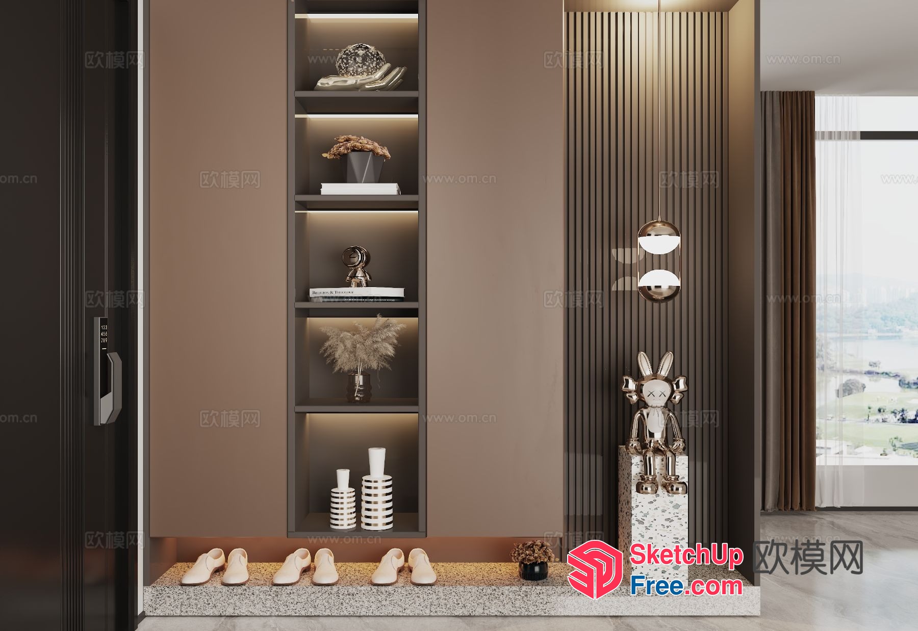 Modern Interior Design With Stylish Decorations 3D SketchUp File