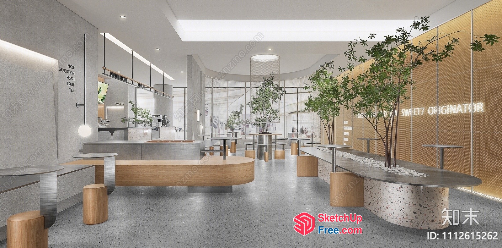 Modern Minimalist Interior Design With Natural Elements 3D SketchUp File