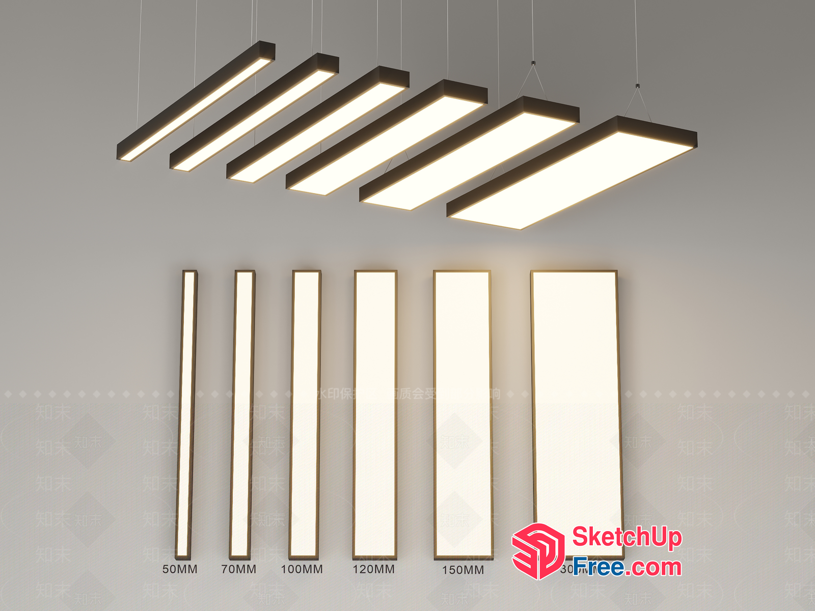 Modern Lighting Fixtures For Various Room Types 3D SketchUp File