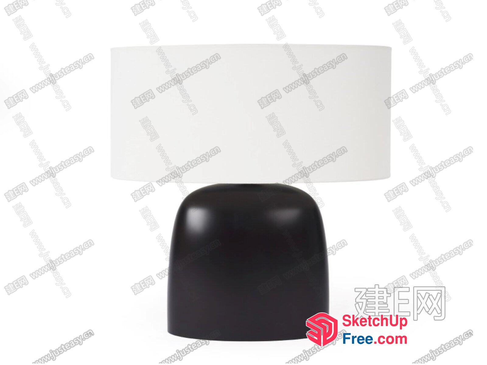 Minimalist Style Table Lamp 3D SketchUp File