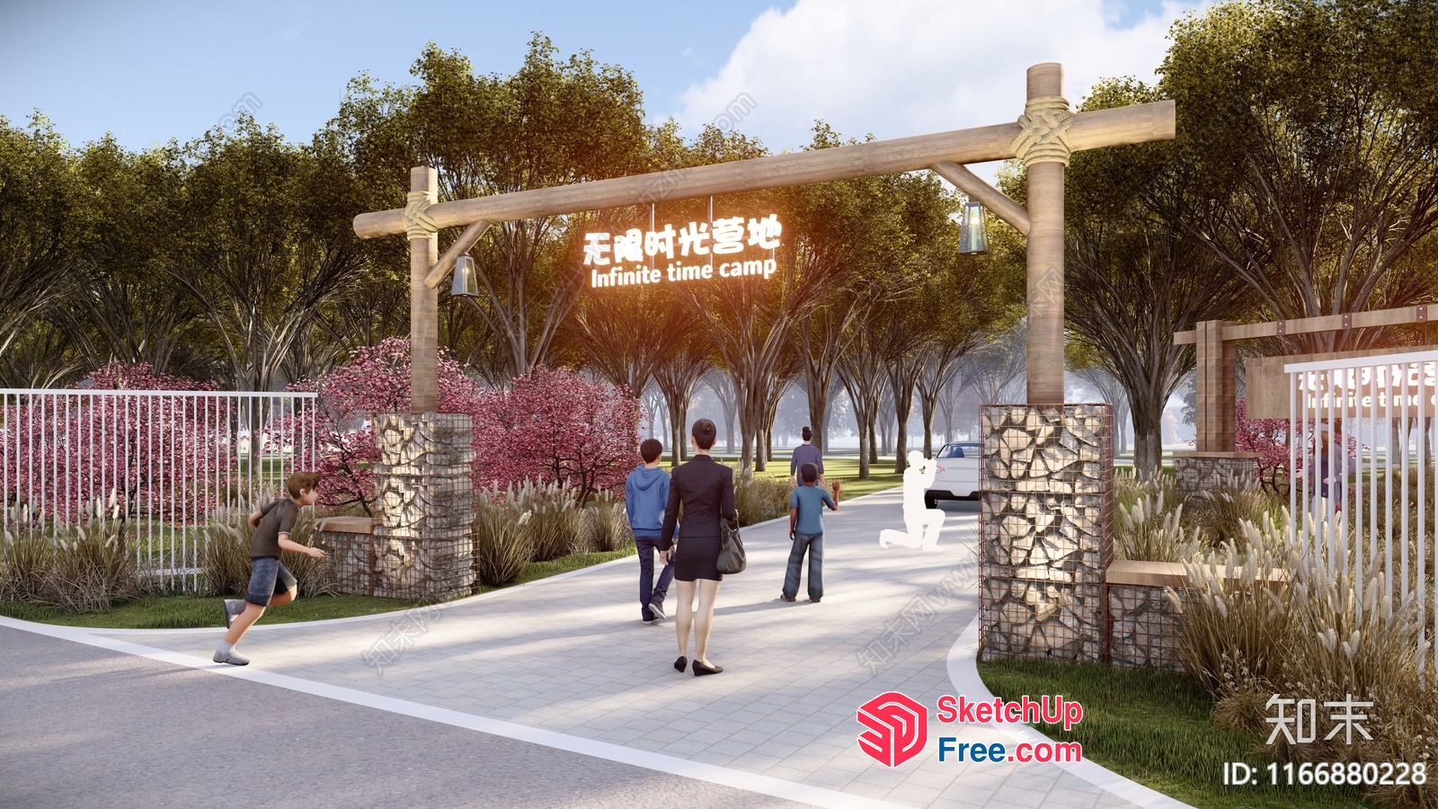 Entrance To Infinite Time Camp 3D SketchUp File
