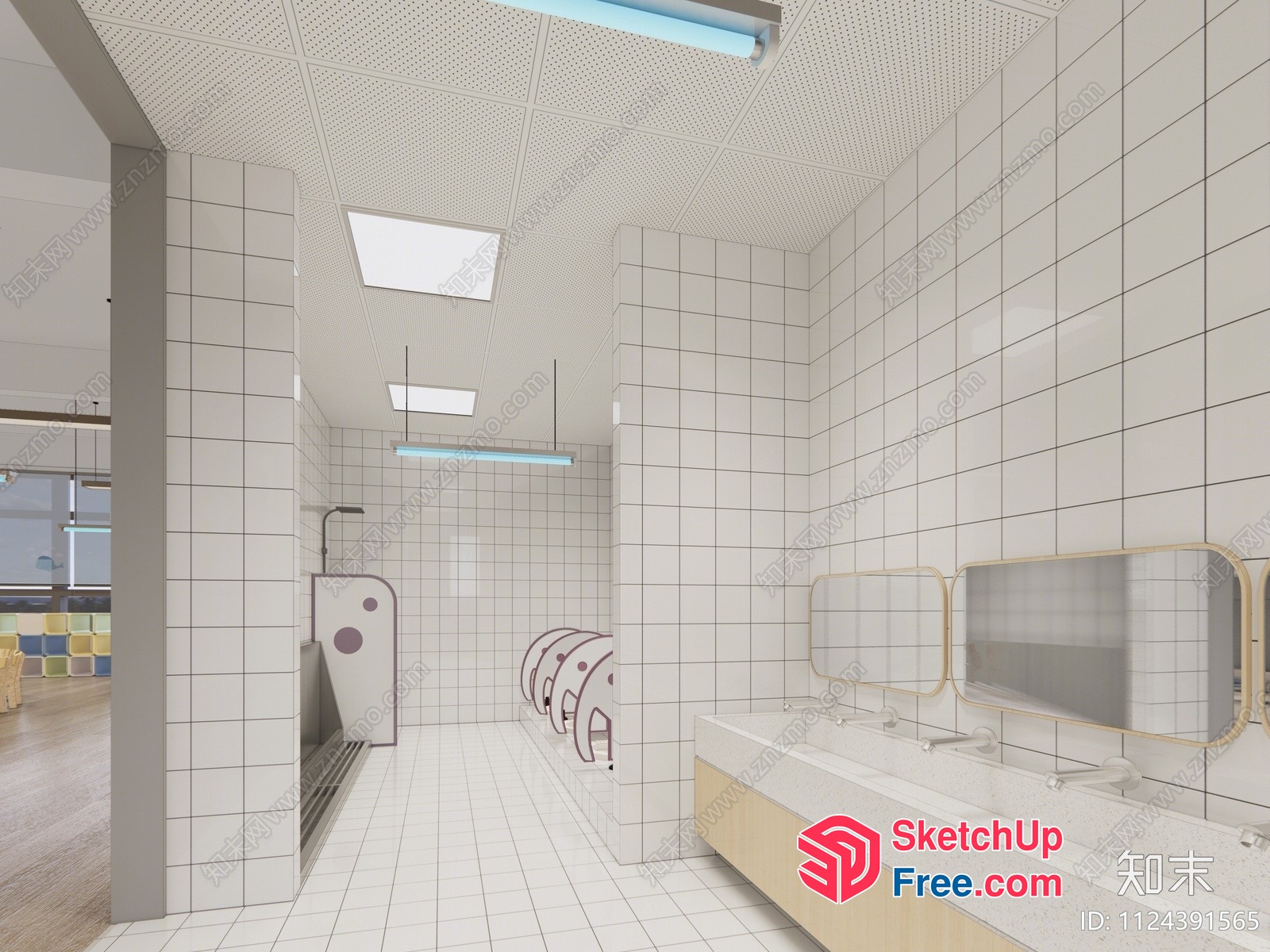 Modern And Minimalist Bathroom Interior 3D SketchUp File