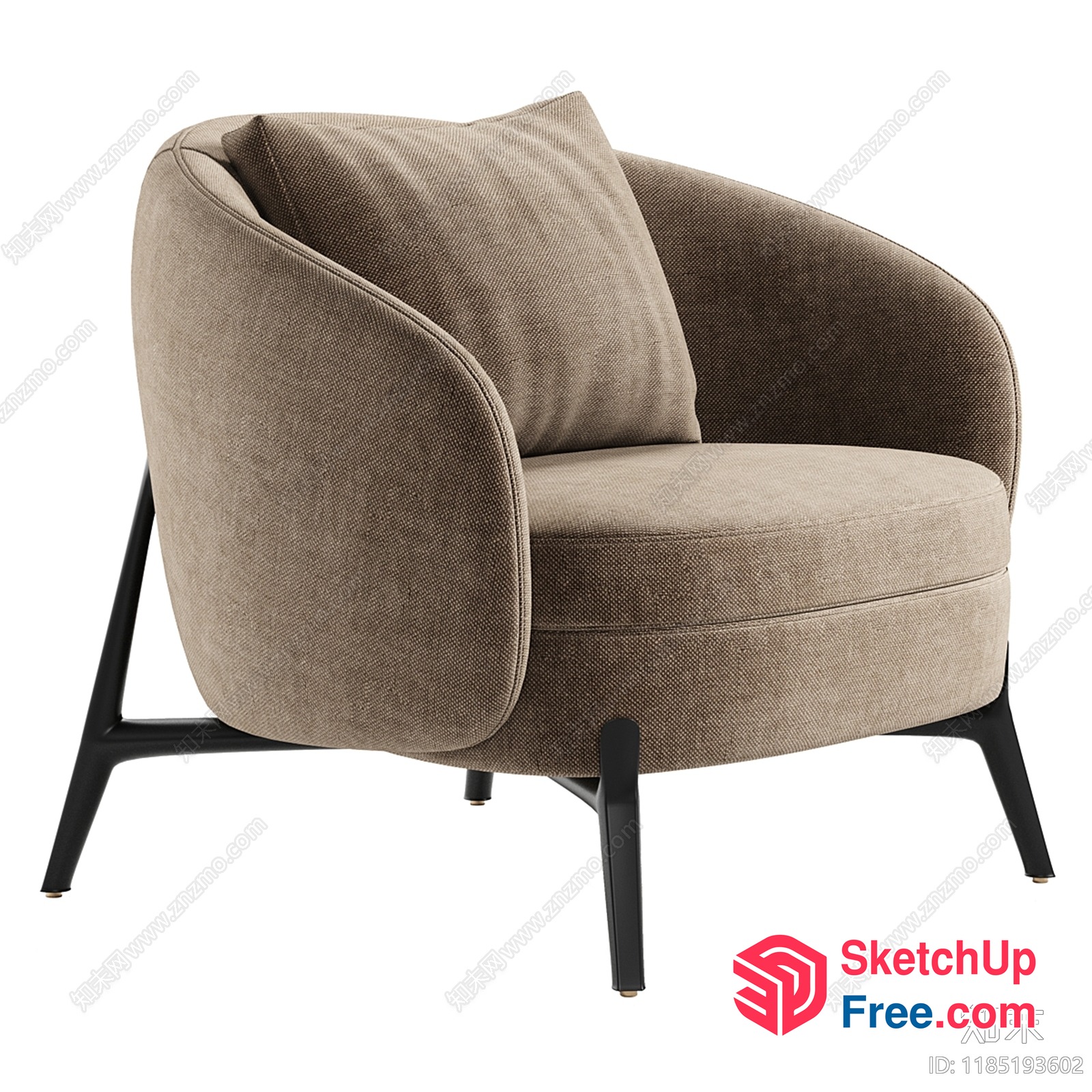 Comfortable And Stylish Armchair For Relaxation 3D SketchUp File