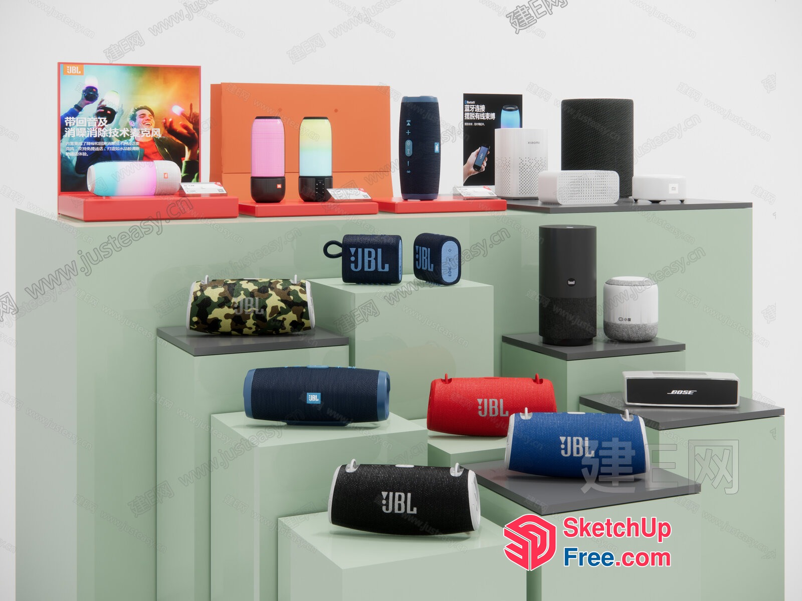 Jbl Speaker Display 3D SketchUp File